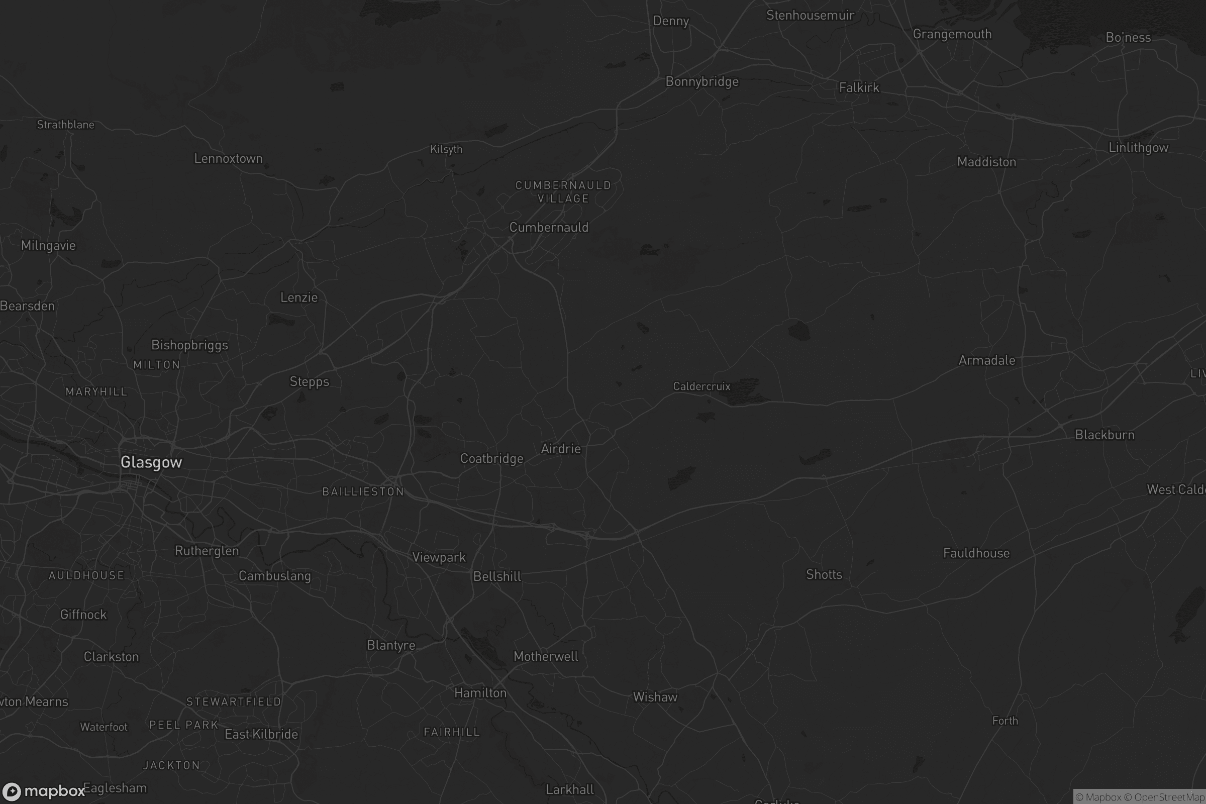 Map of north lanarkshire