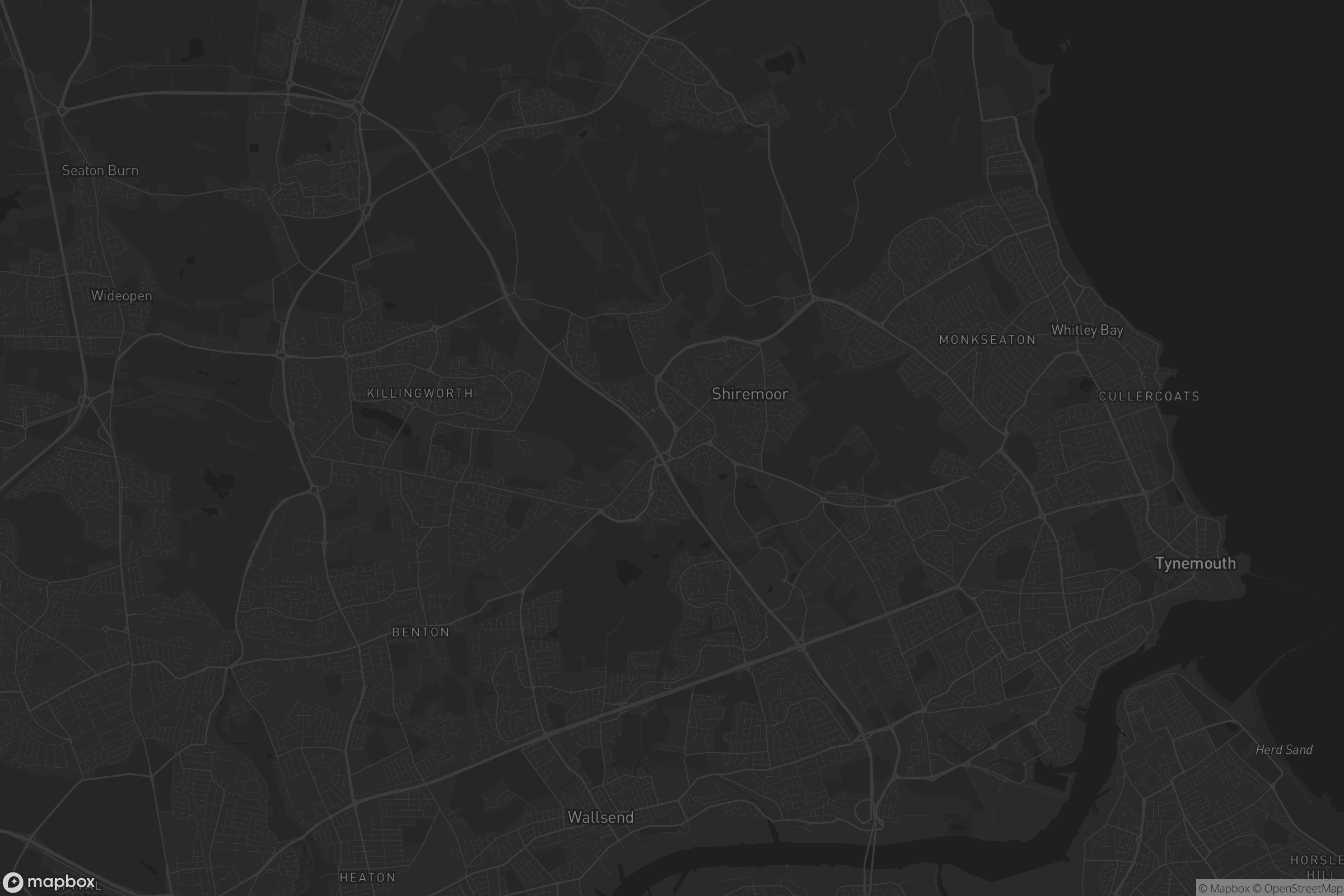 Map of north tyneside