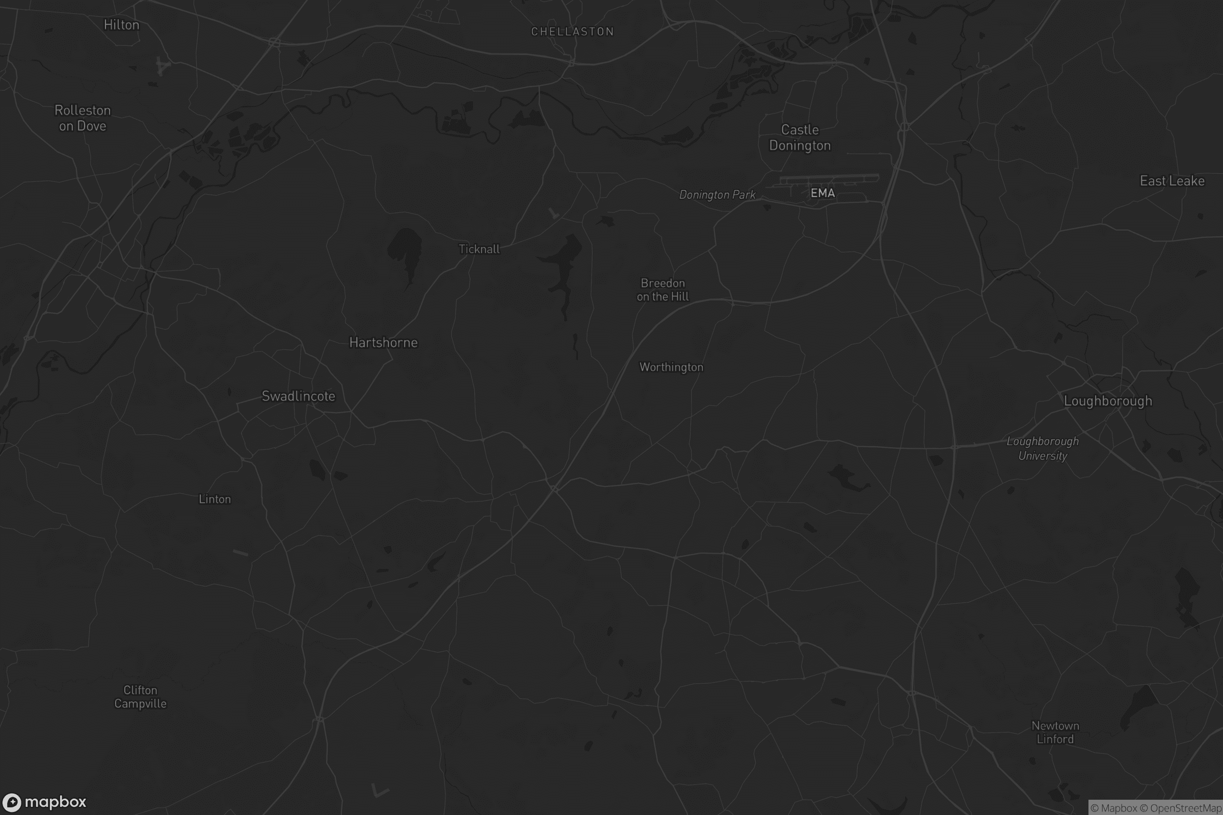 Map of north west leicestershire