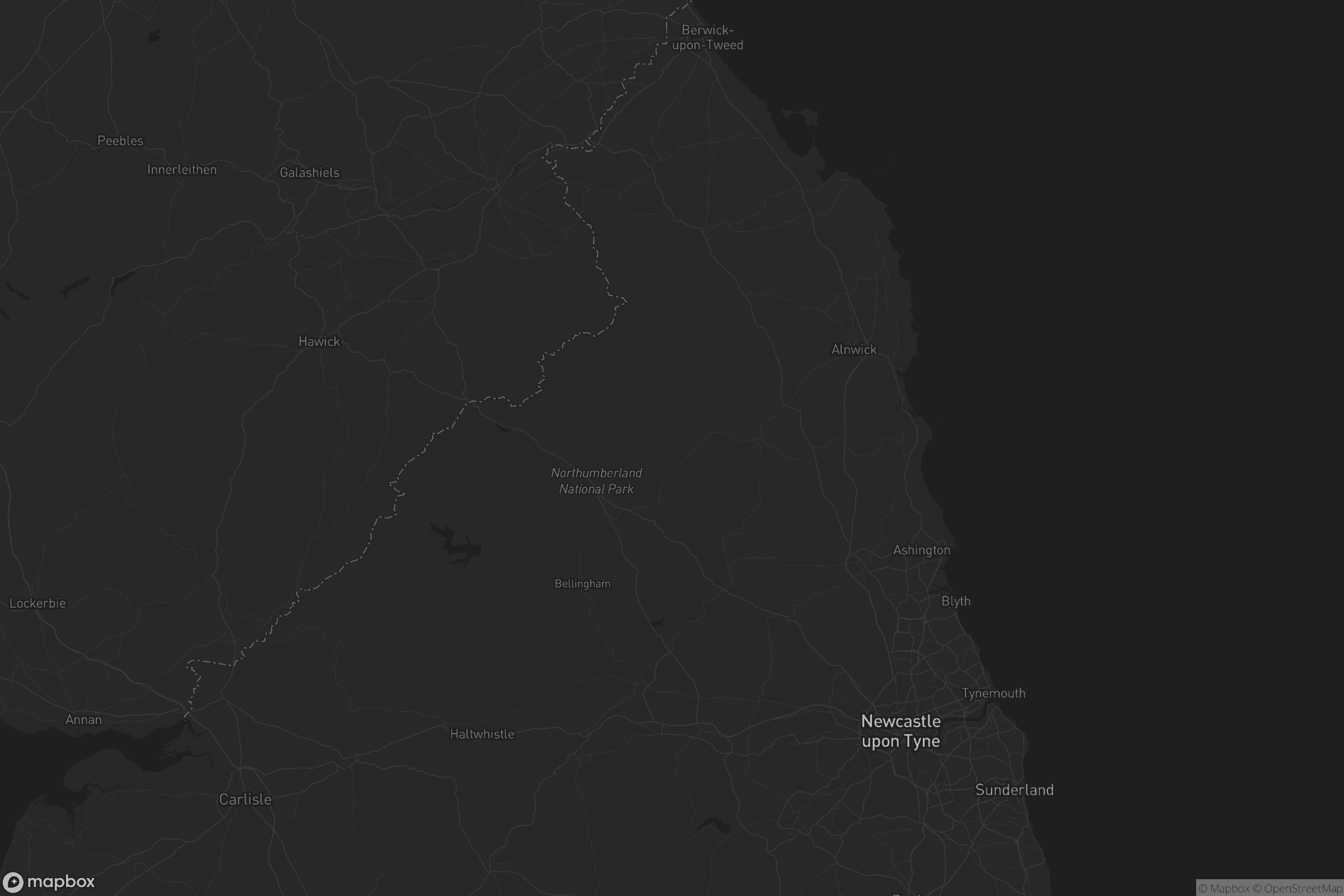 Map of northumberland