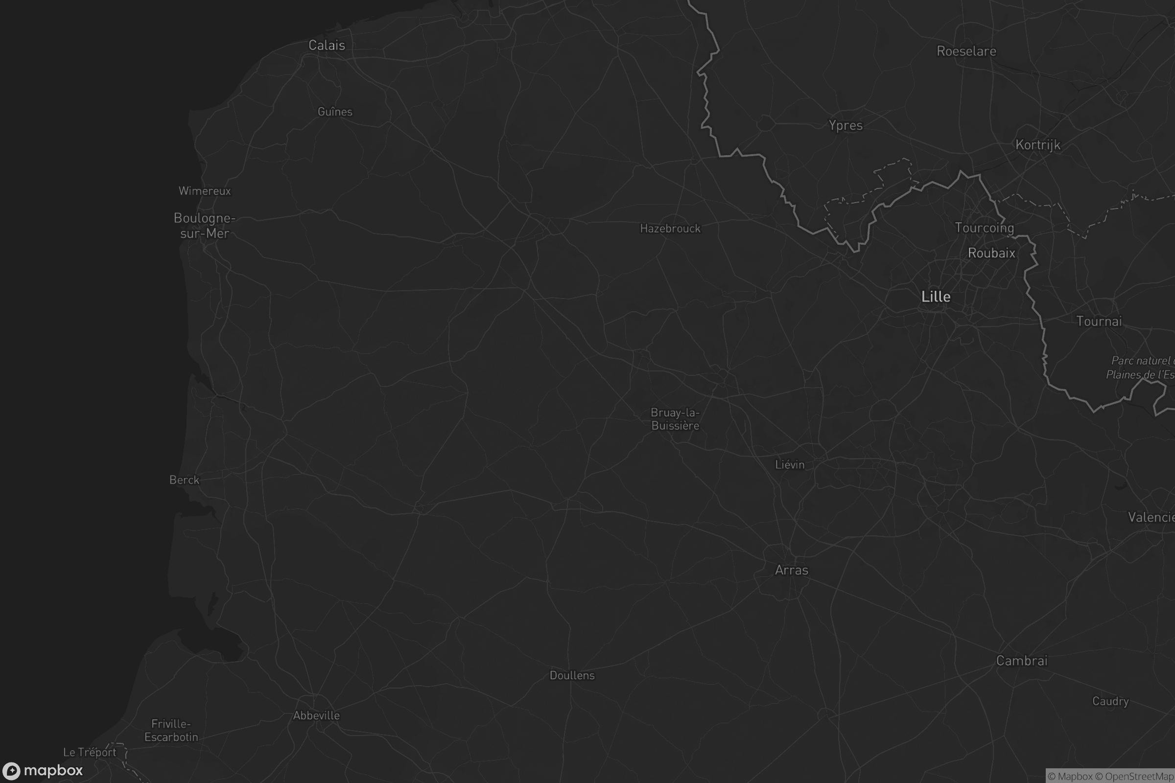 Map of pas-de-calais