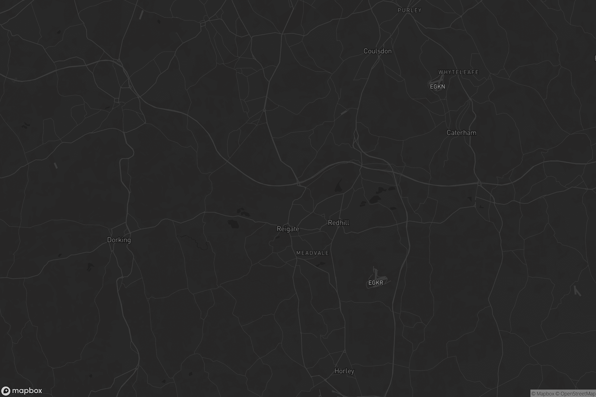 Map of reigate and banstead