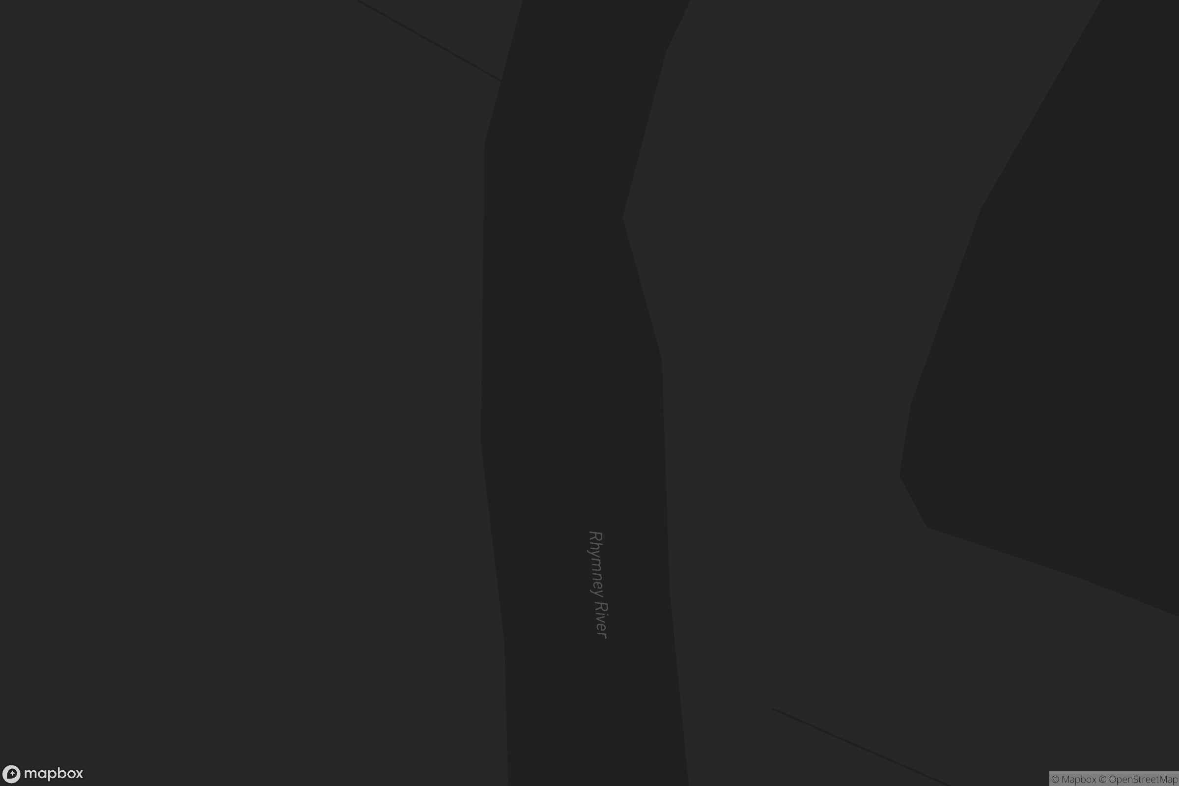 Map of rhymney river