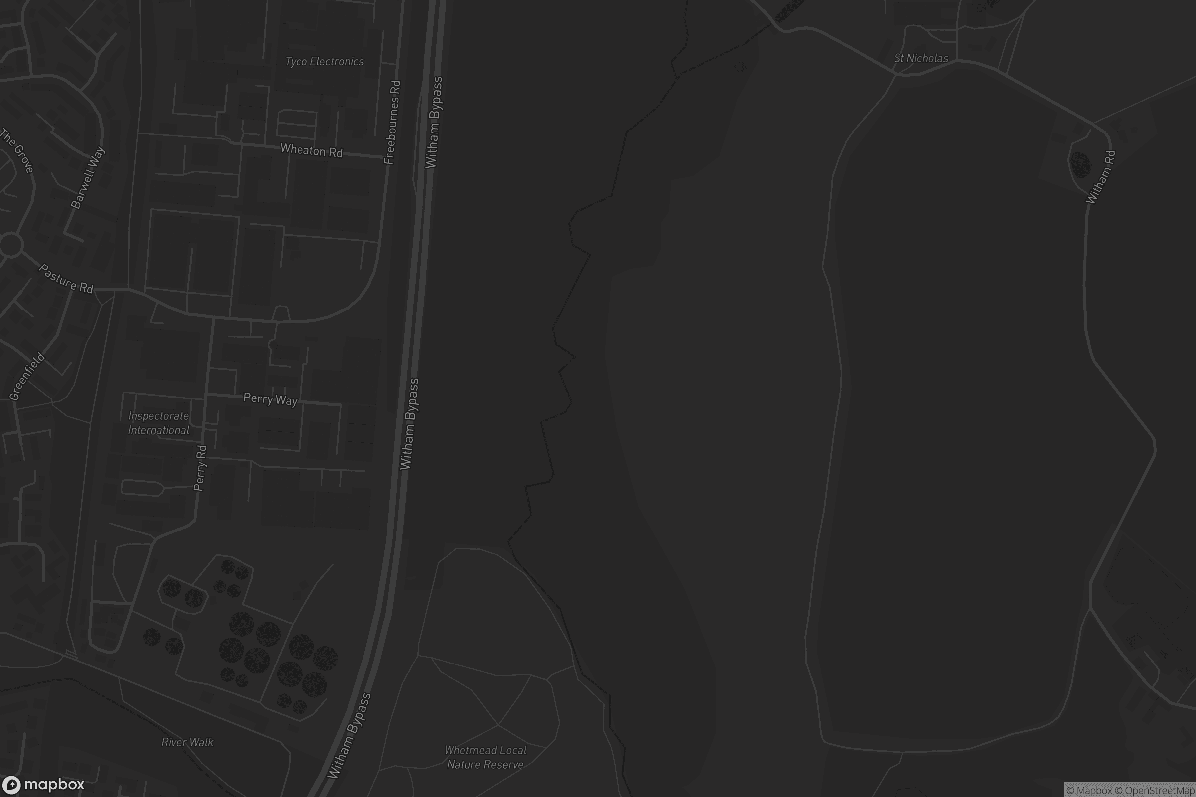 Map of river blackwater