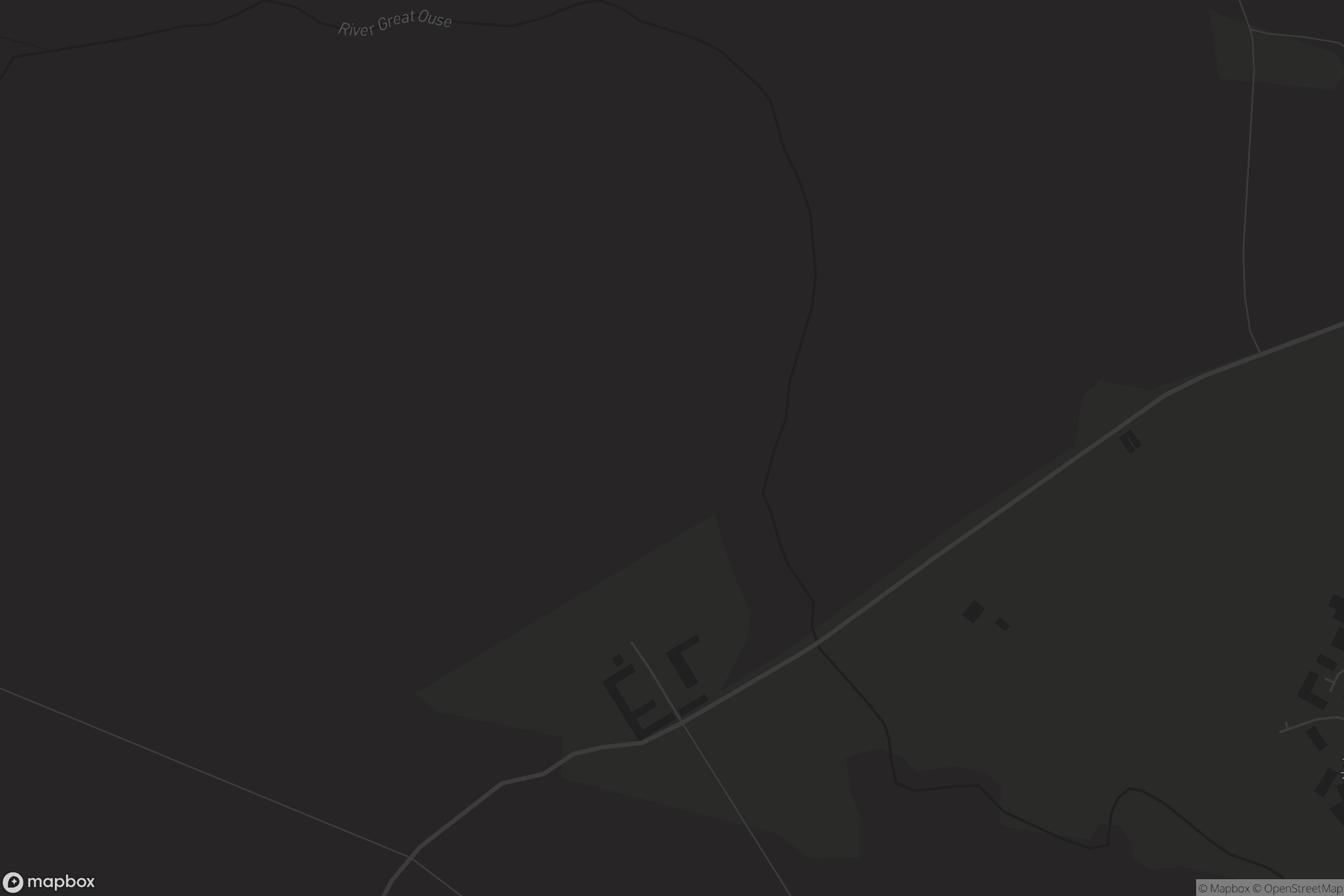 Map of river great ouse