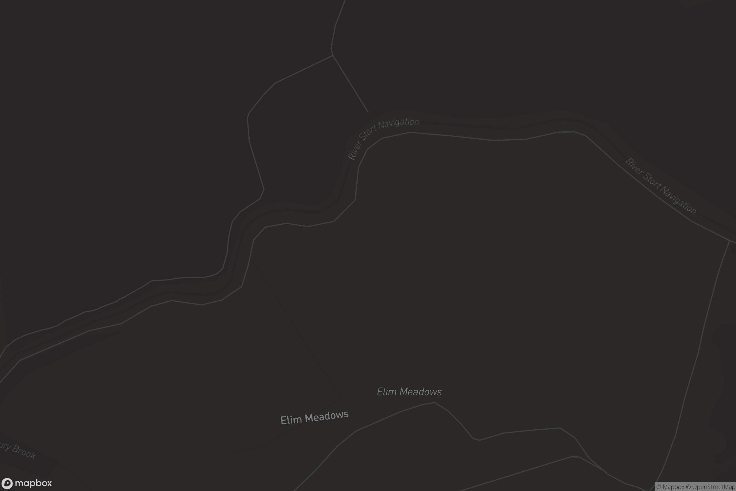 Map of river stort navigation