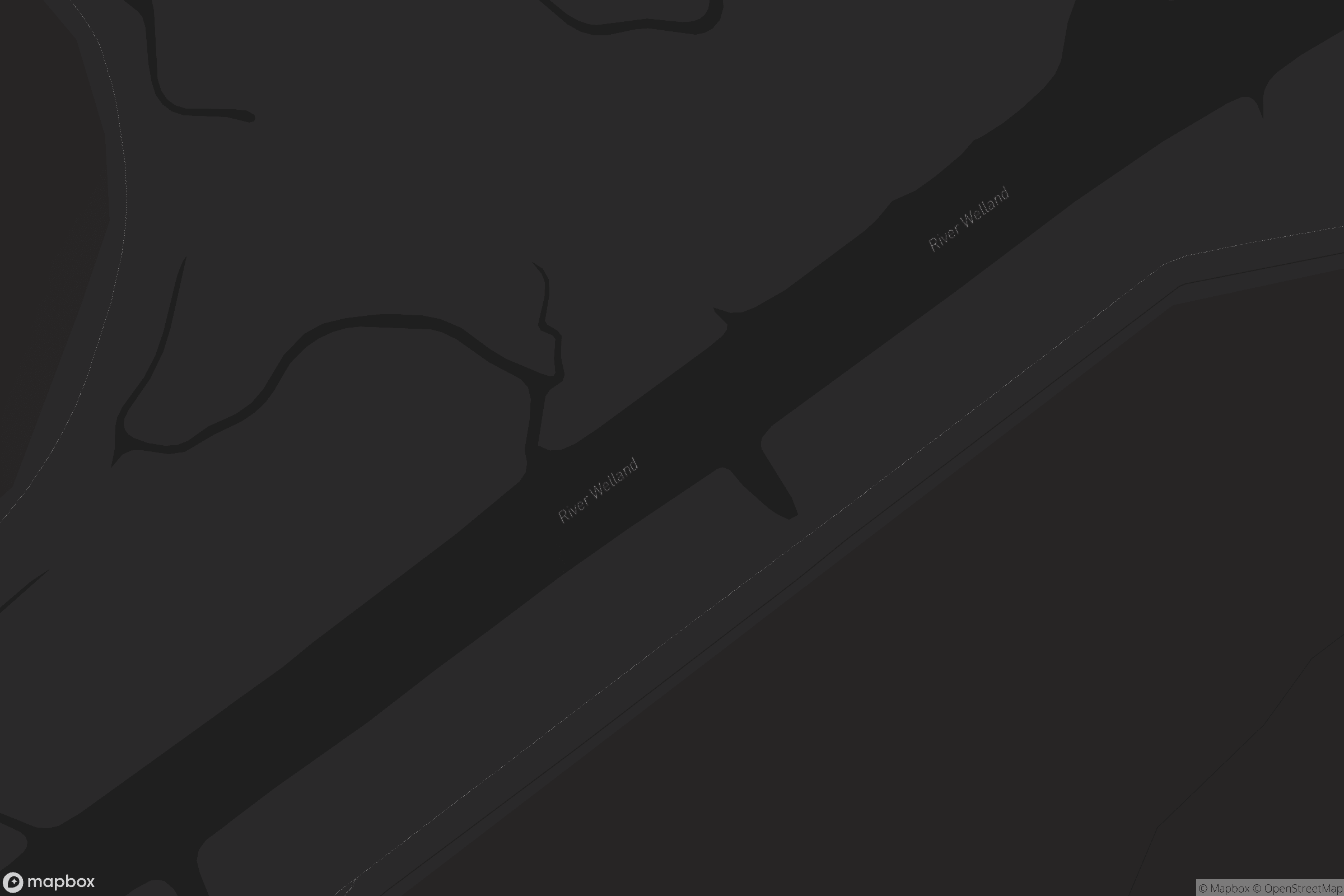 Map of river welland