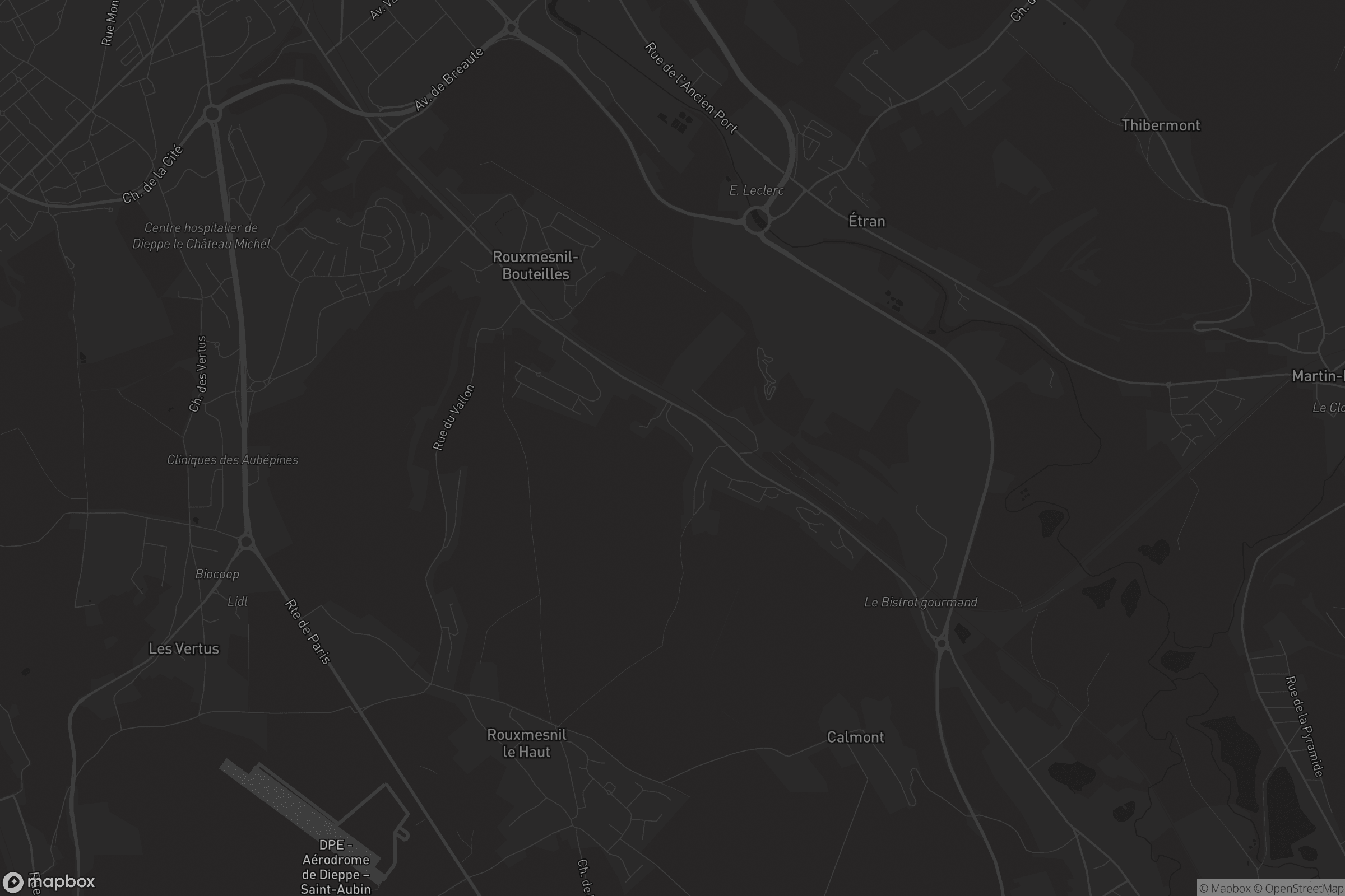 Map of rouxmesnil-bouteilles