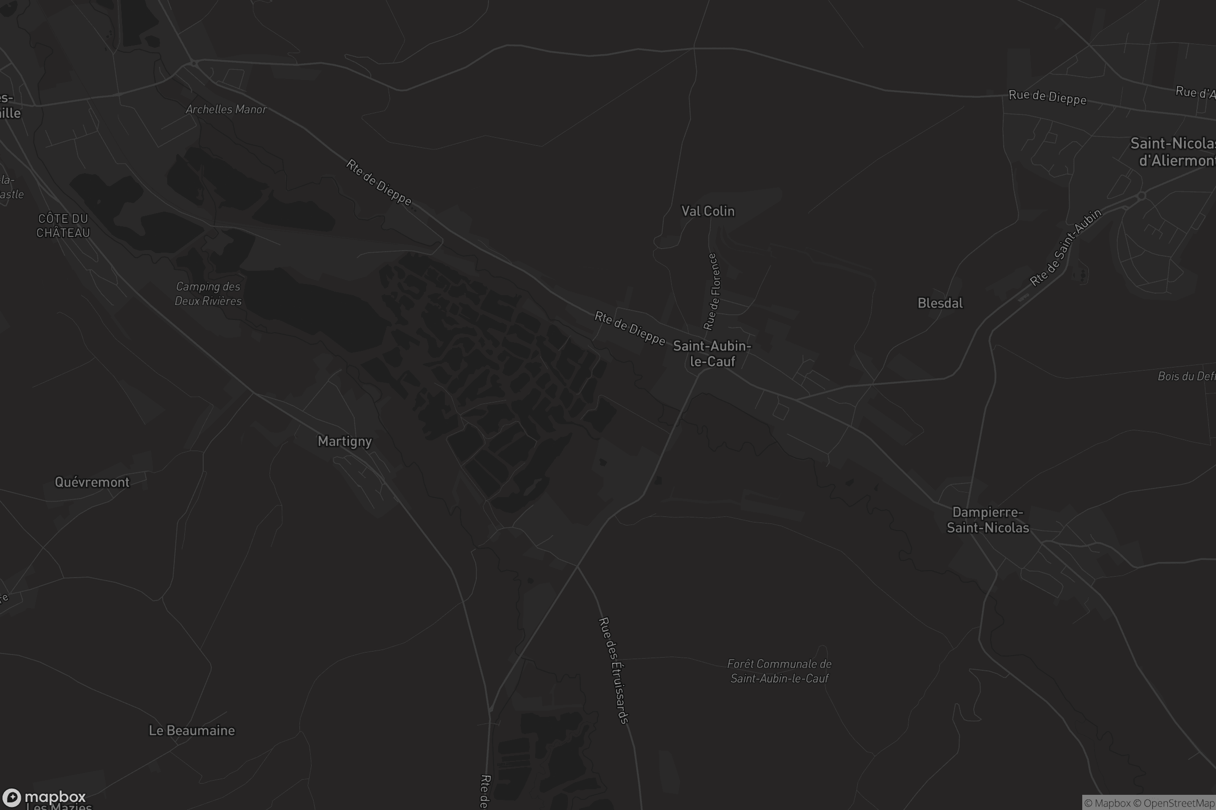 Map of saint-aubin-le-cauf