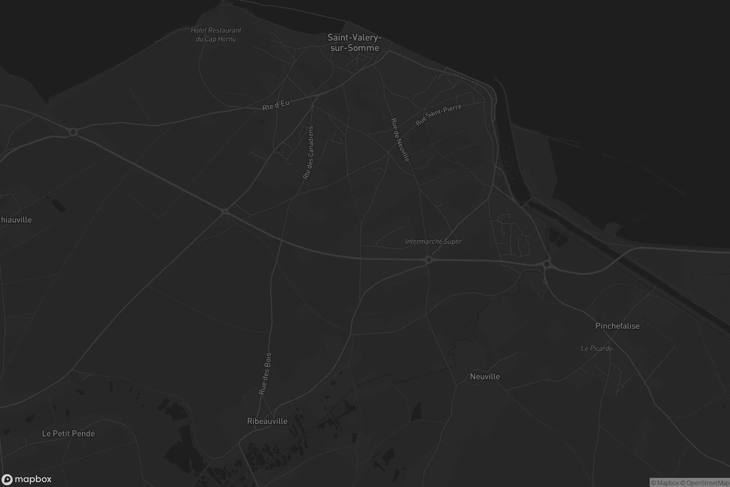 Map of saint-valery-sur-somme