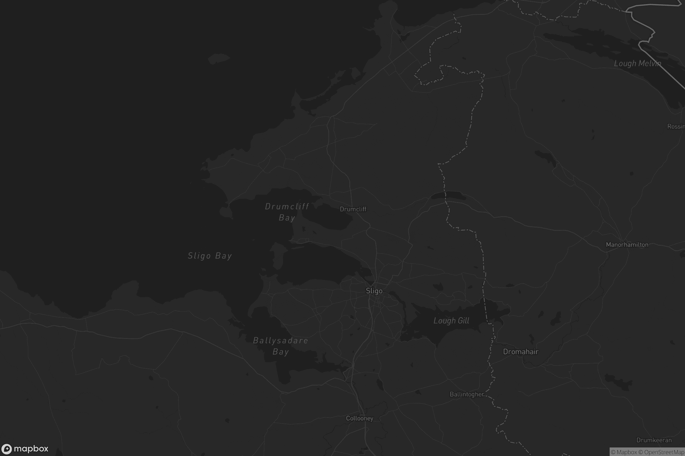 Map of sligo municipal borough district
