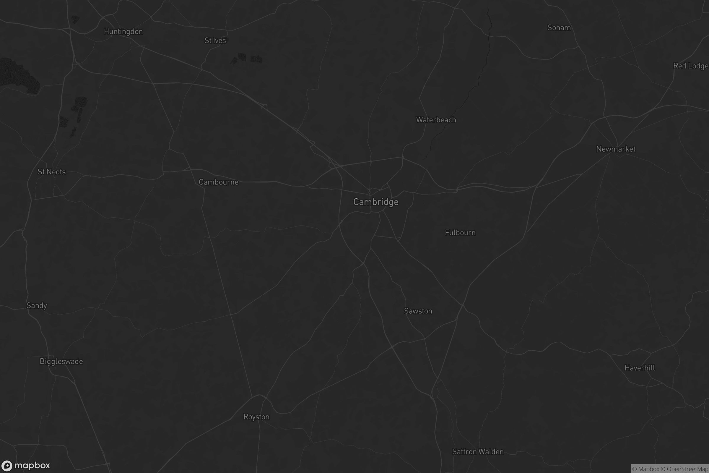Map of south cambridgeshire