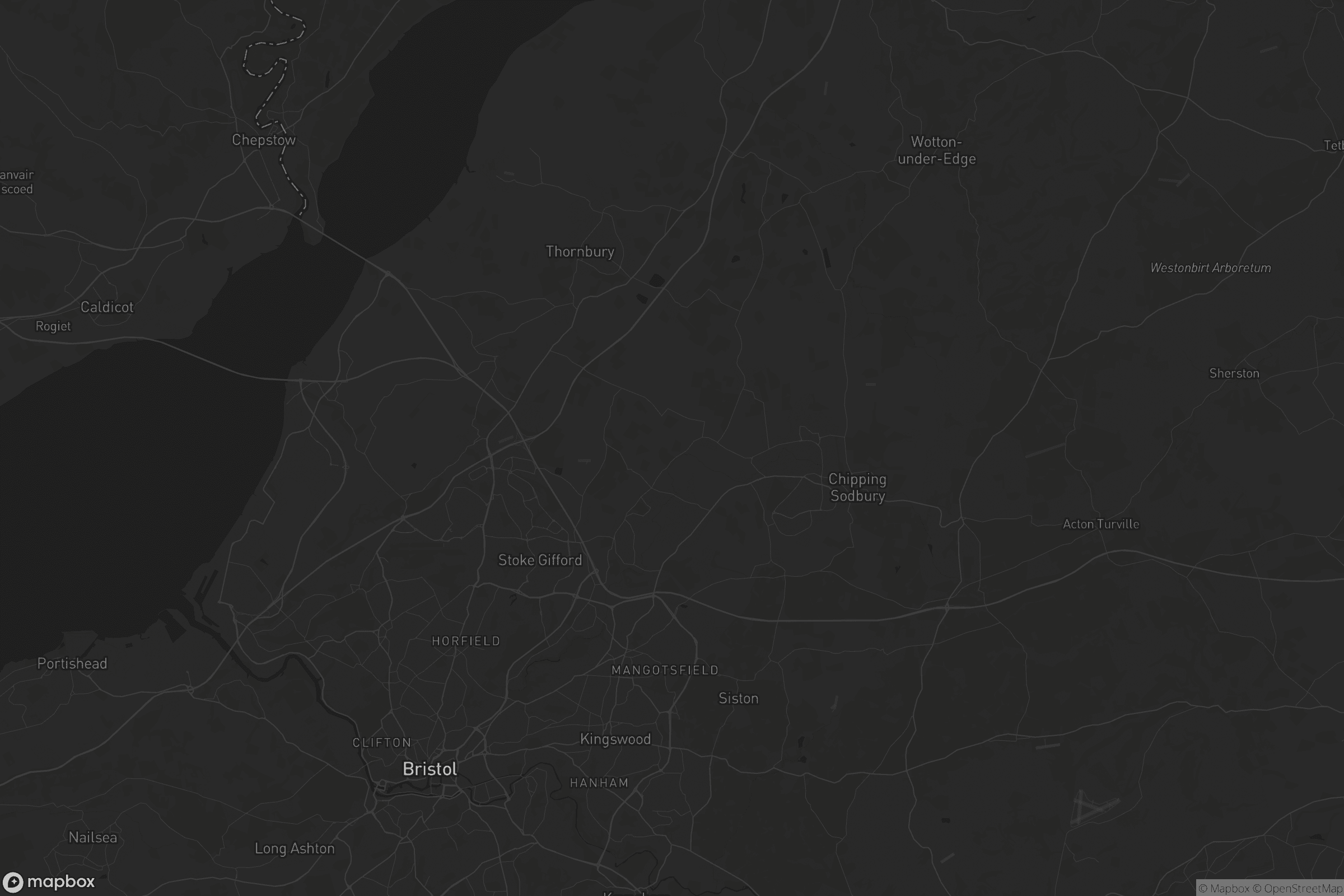 Map of south gloucestershire