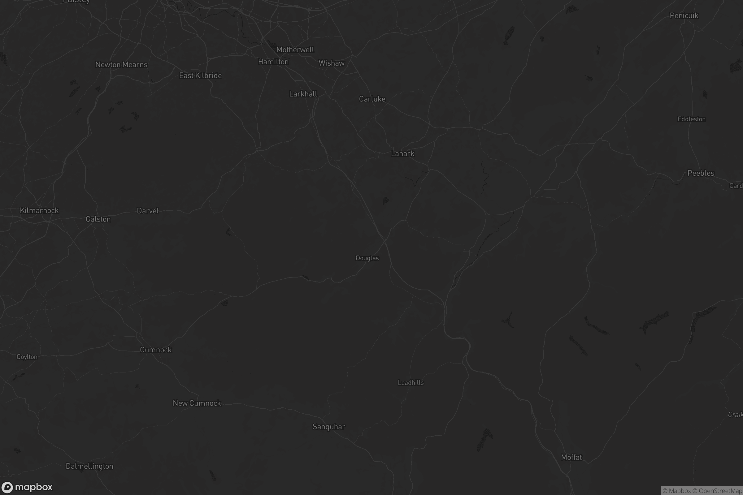Map of south lanarkshire