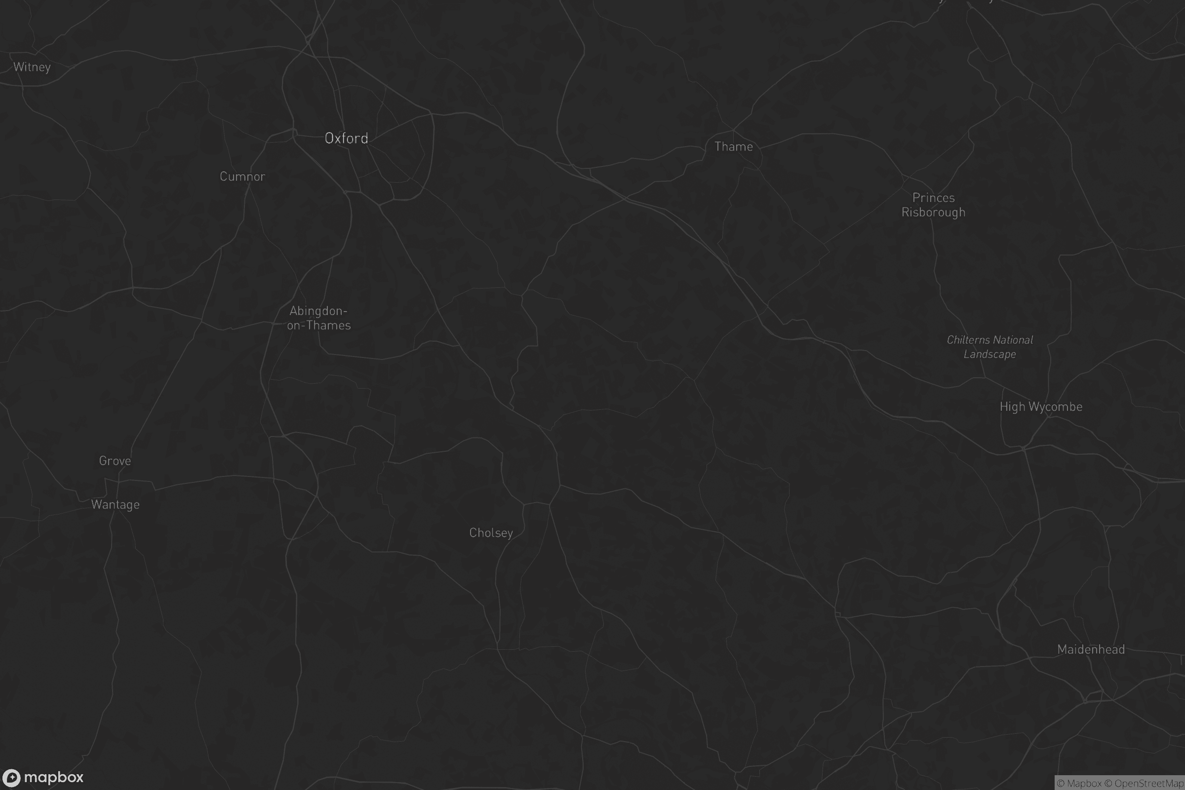 Map of south oxfordshire