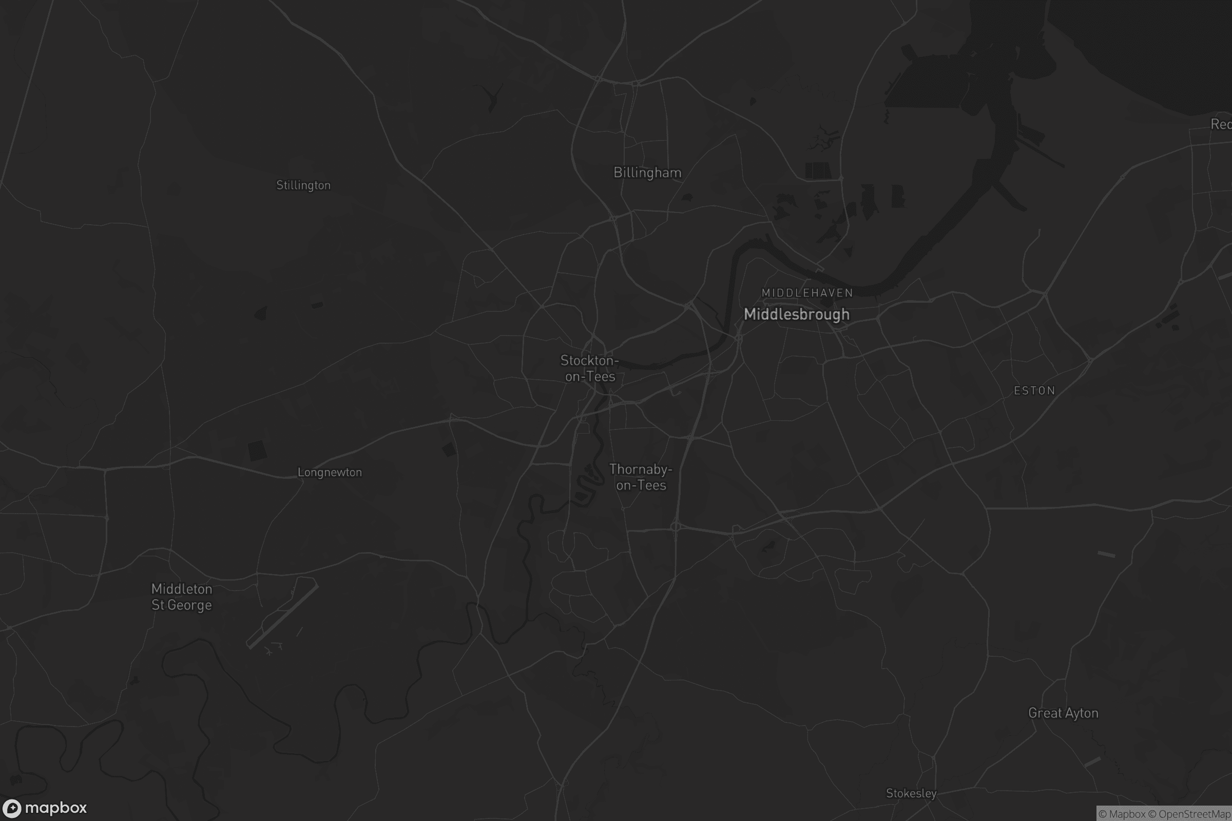 Map of stockton-on-tees