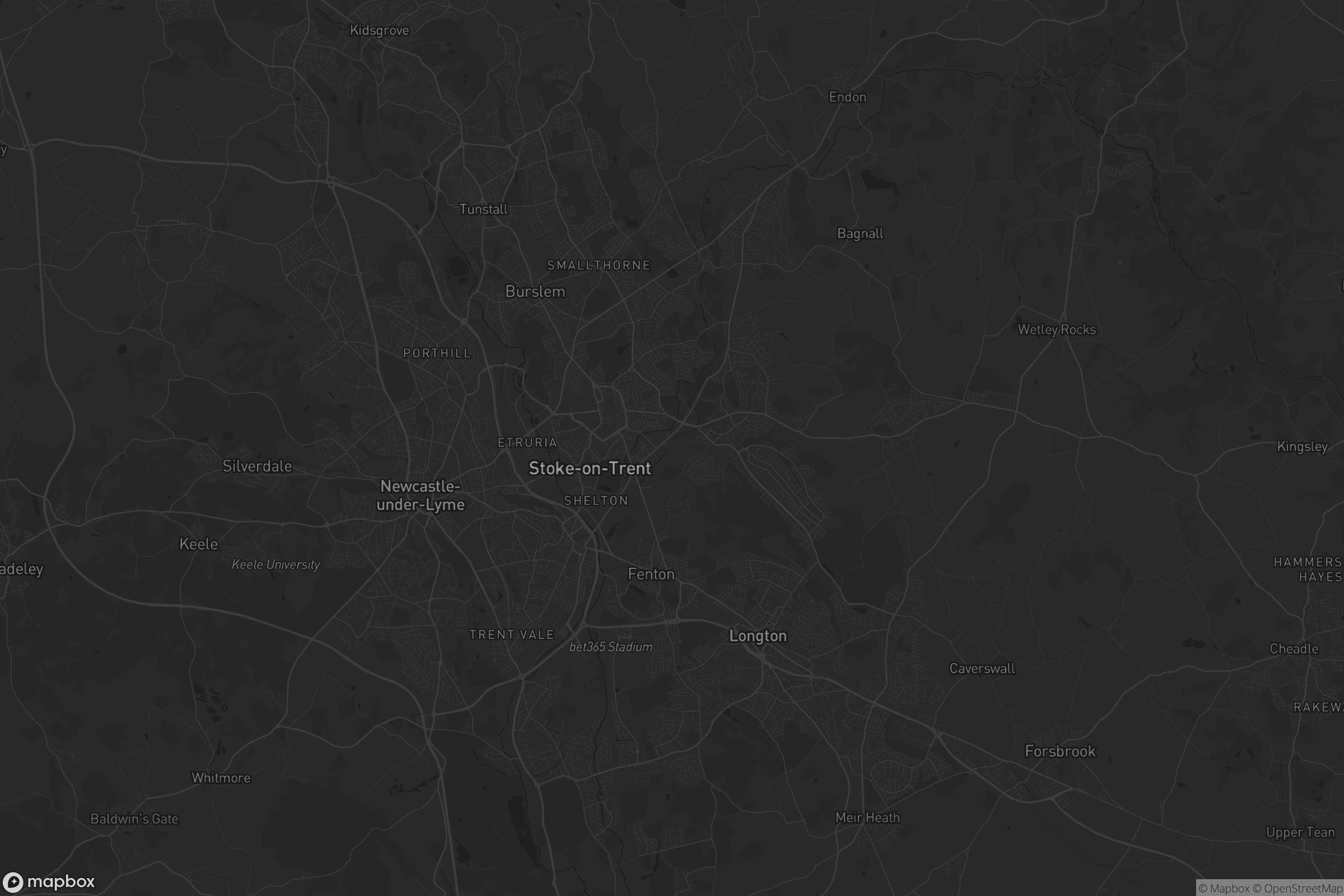 Map of stoke-on-trent