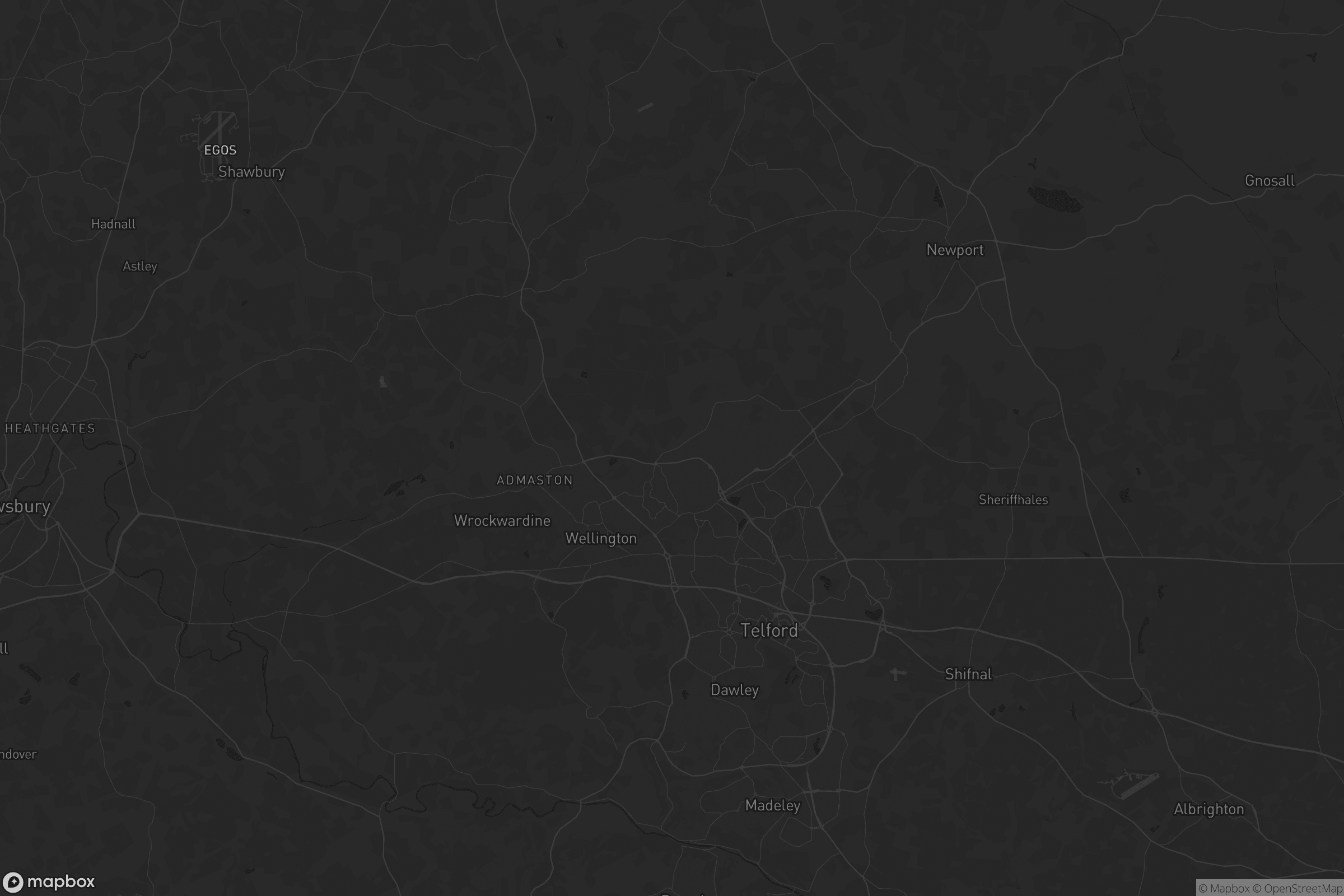 Map of telford and wrekin