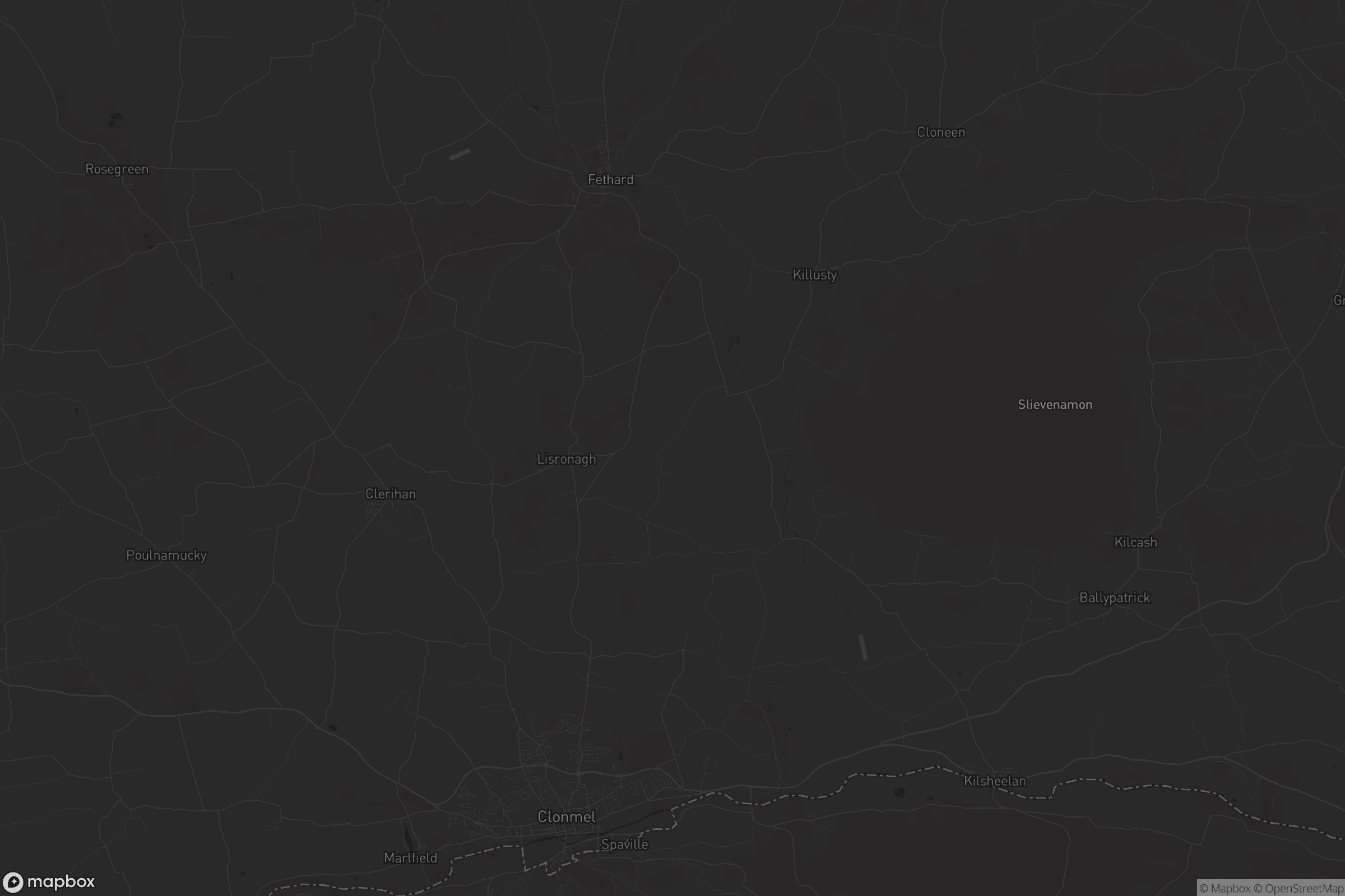 Map of the borough district of clonmel