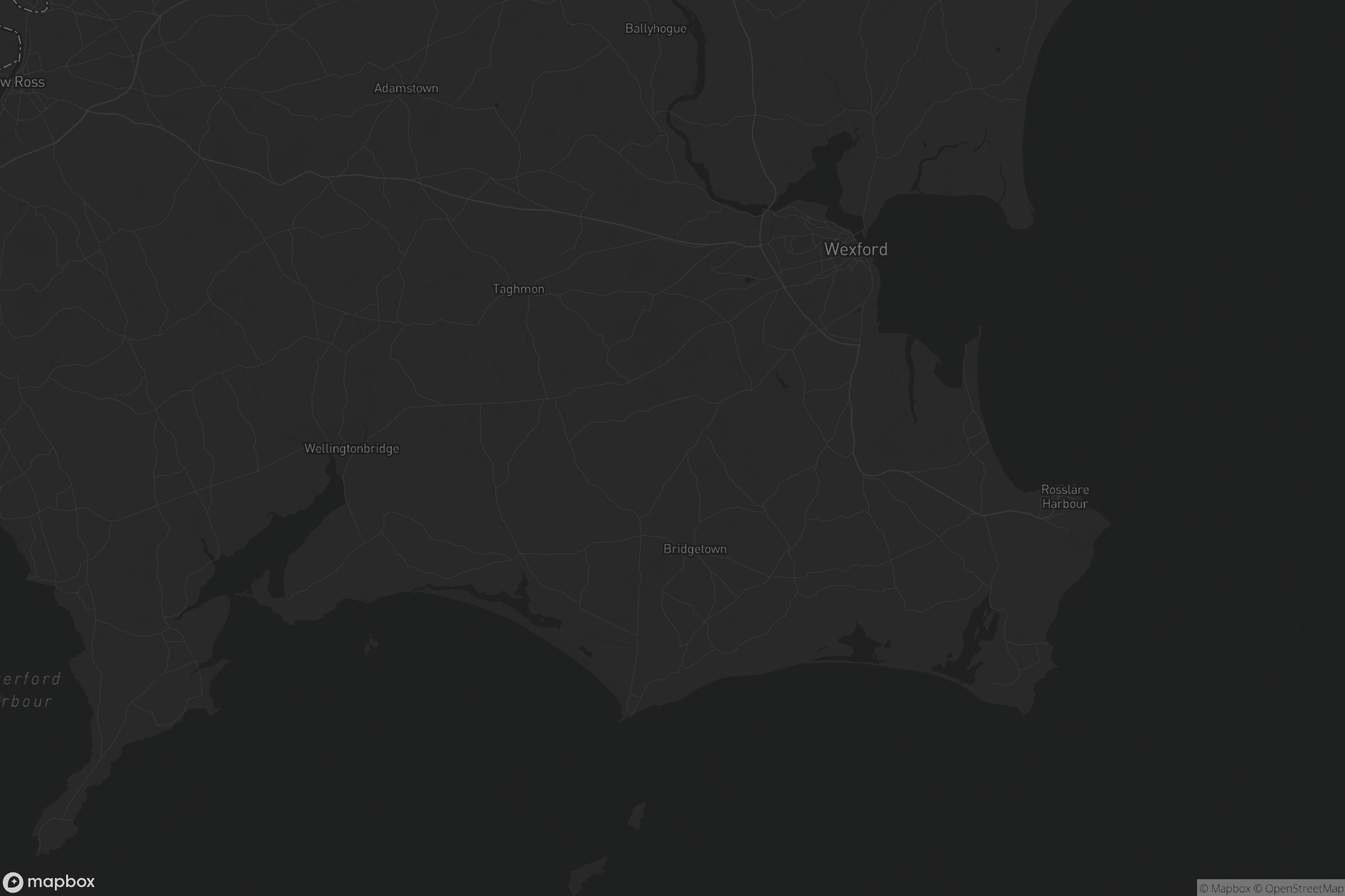 Map of the borough district of wexford