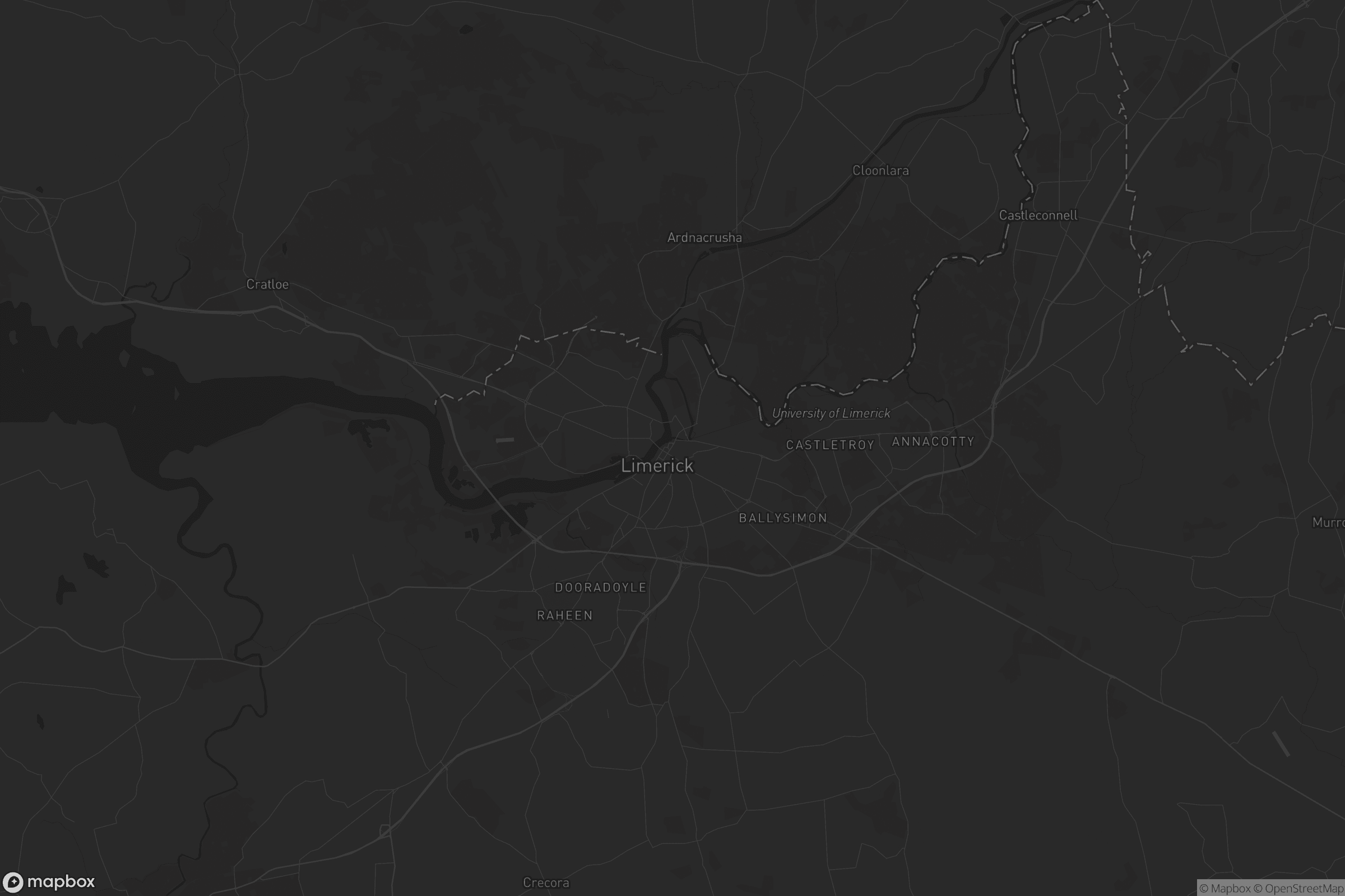 Map of the metropolitan district of limerick city
