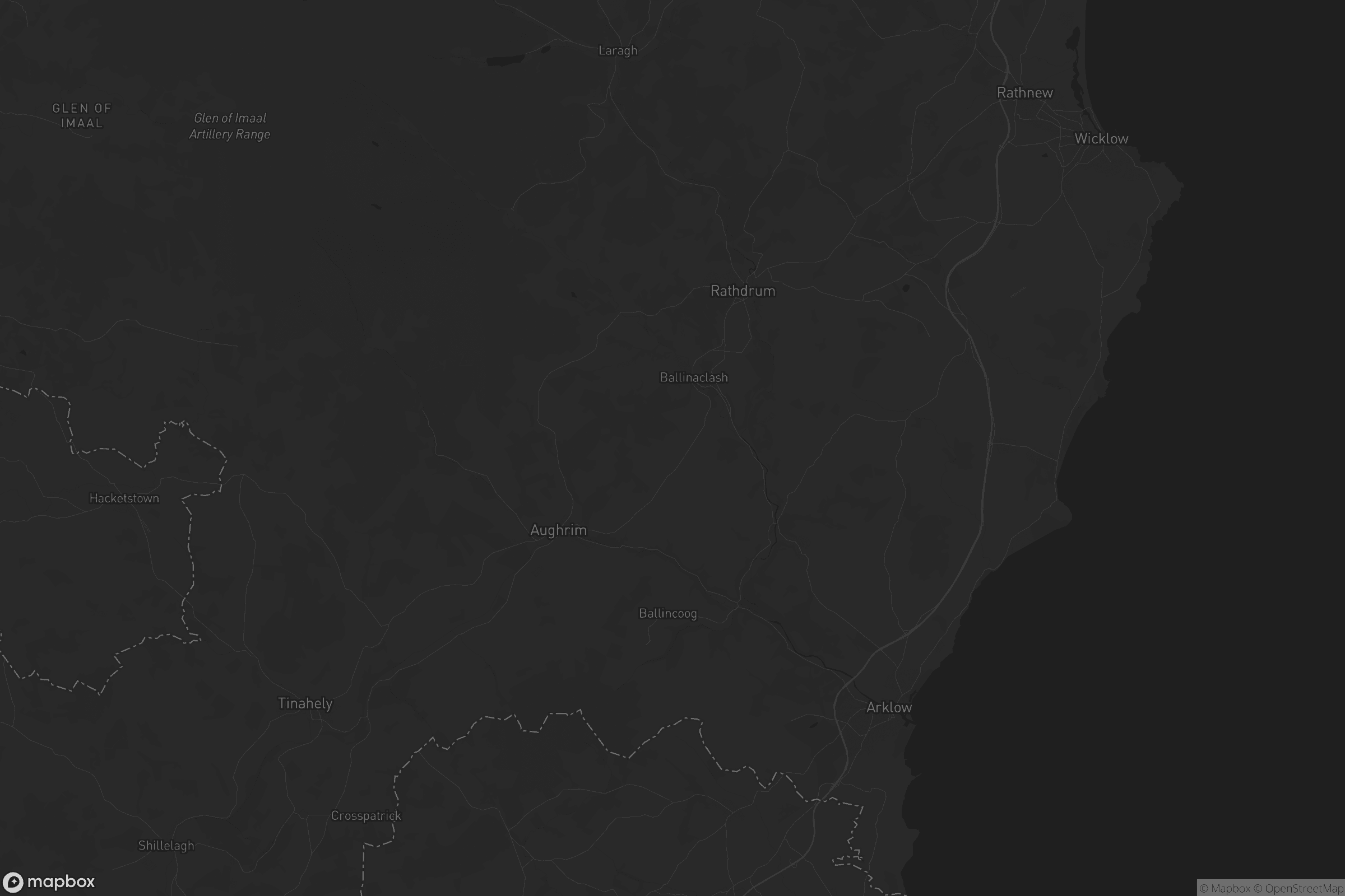 Map of the municipal district of arklow