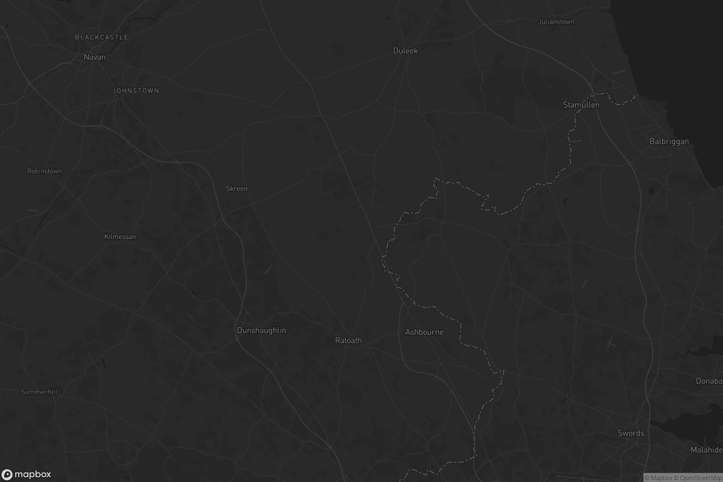 Map of the municipal district of ashbourne