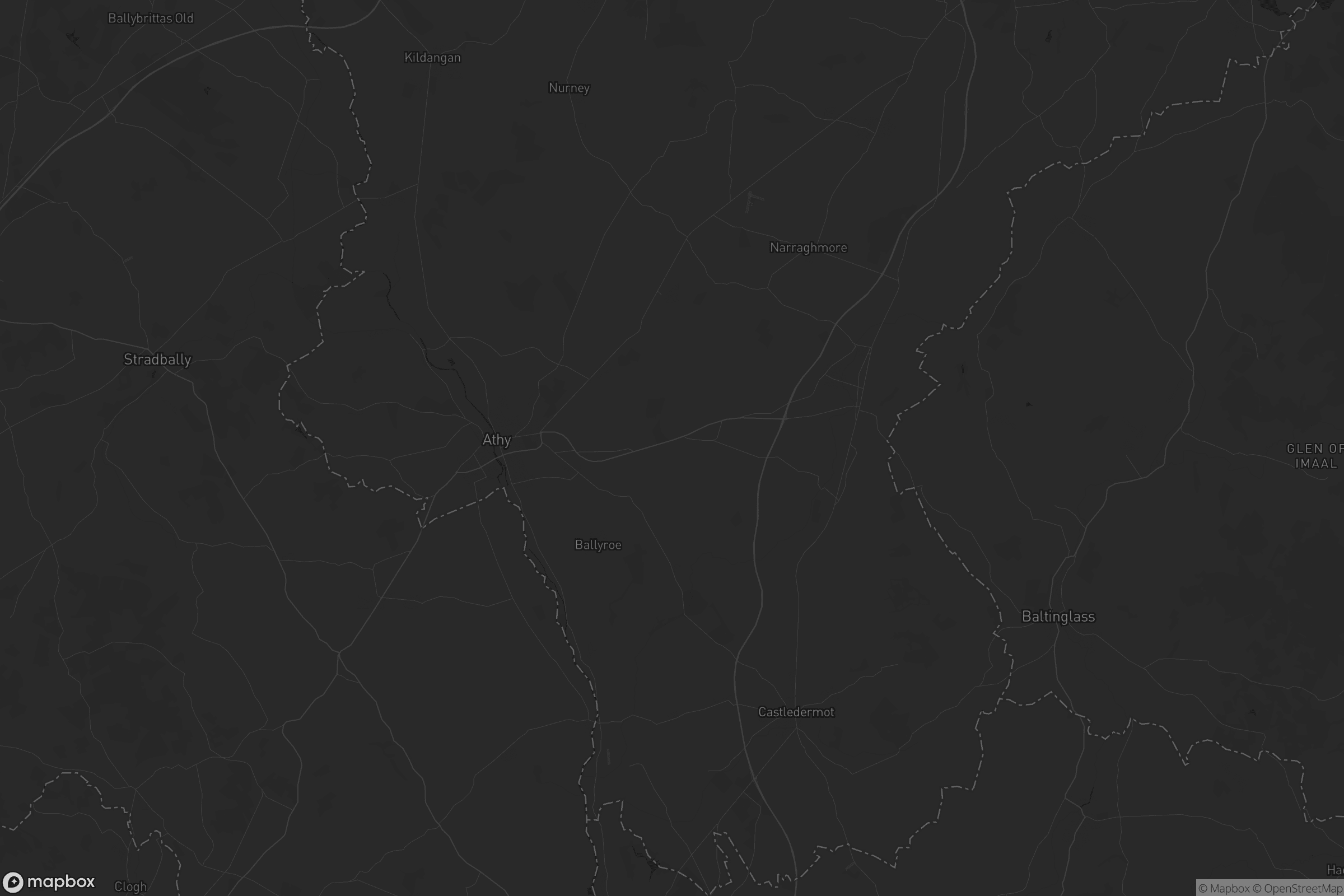 Map of the municipal district of athy