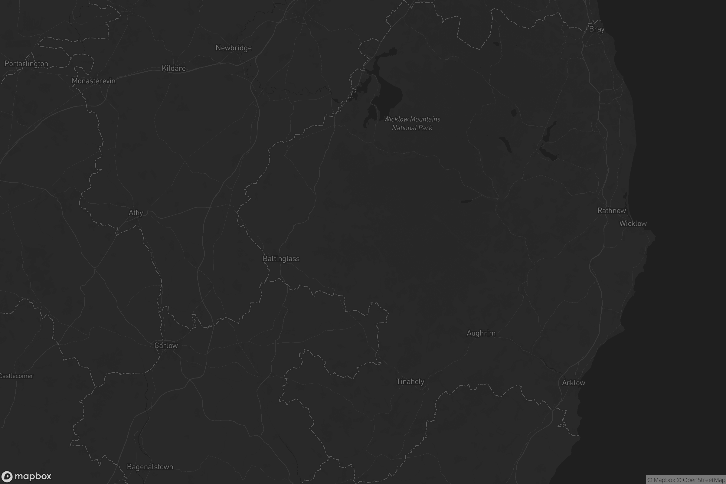 Map of the municipal district of baltinglass