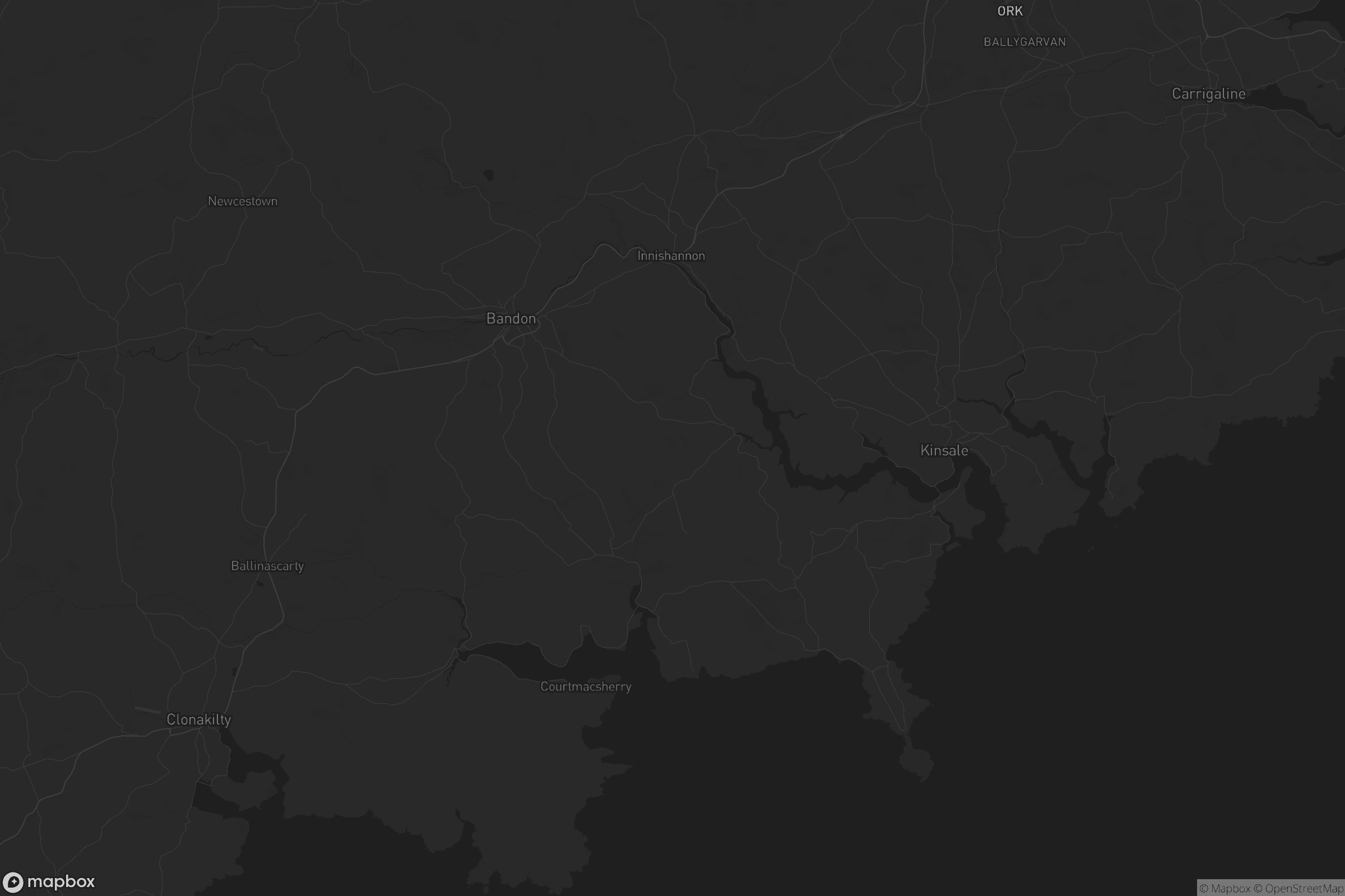Map of the municipal district of bandon-kinsale