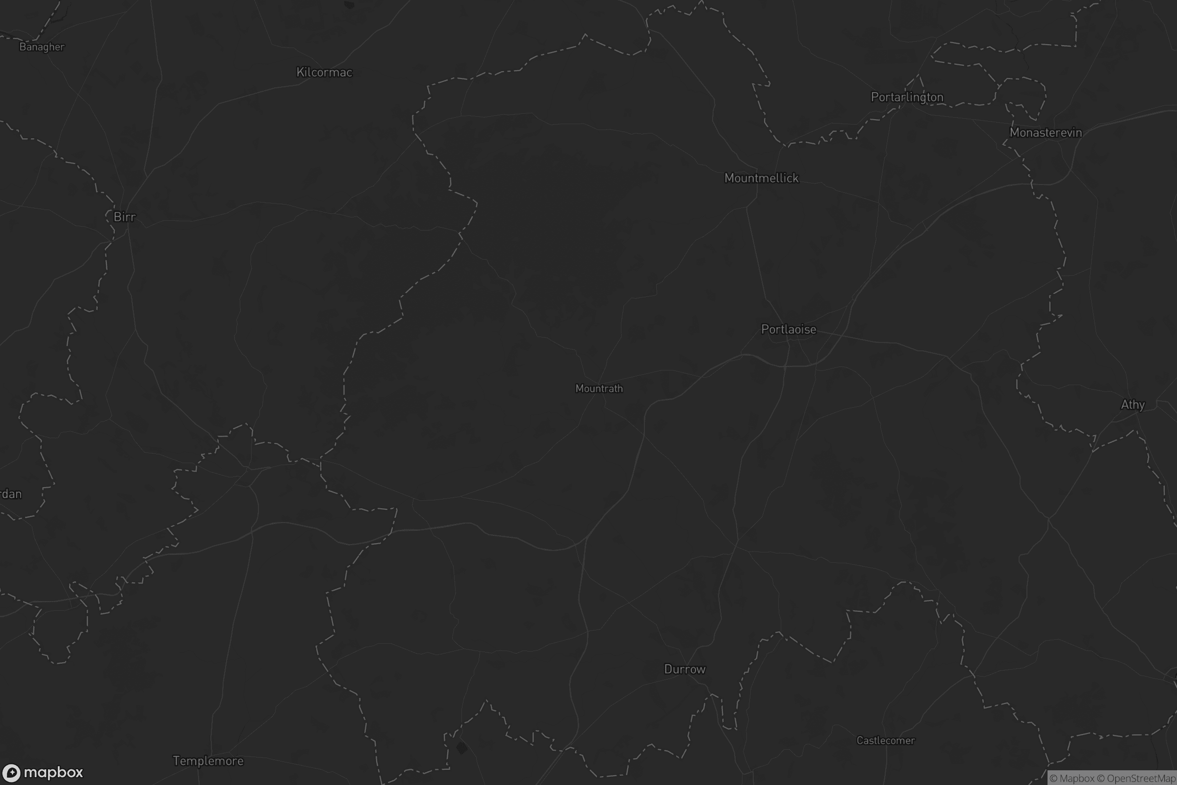 Map of the municipal district of borris-in-ossory mountmellick