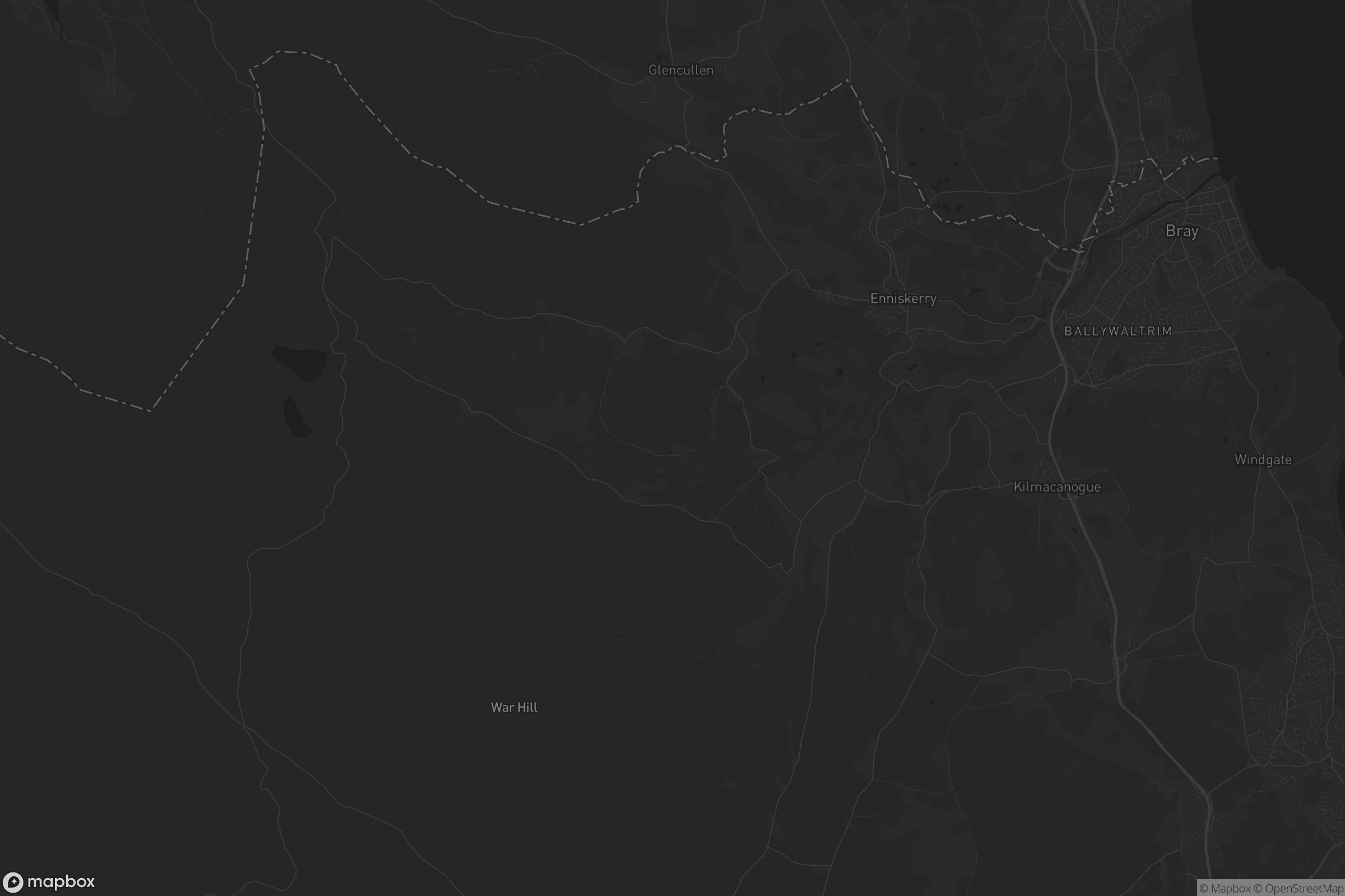 Map of the municipal district of bray