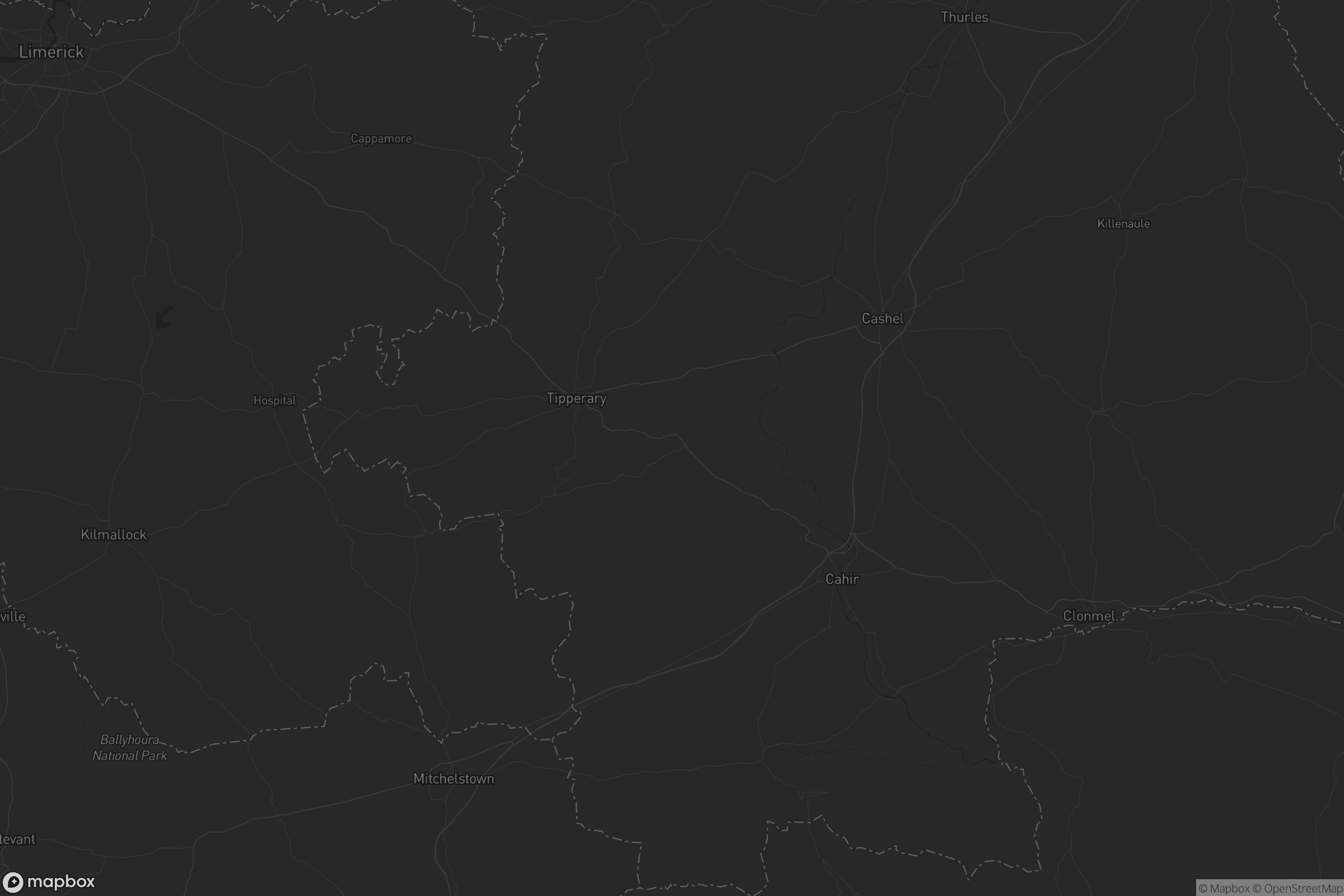 Map of the municipal district of cahir cashel