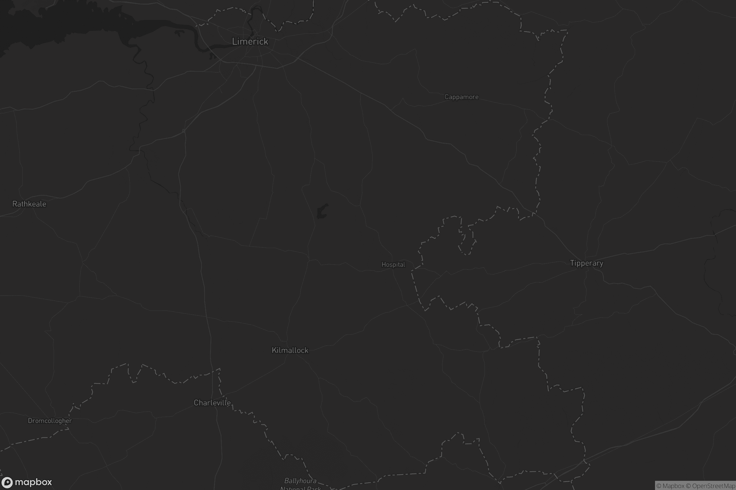 Map of the municipal district of cappamore kilmallock
