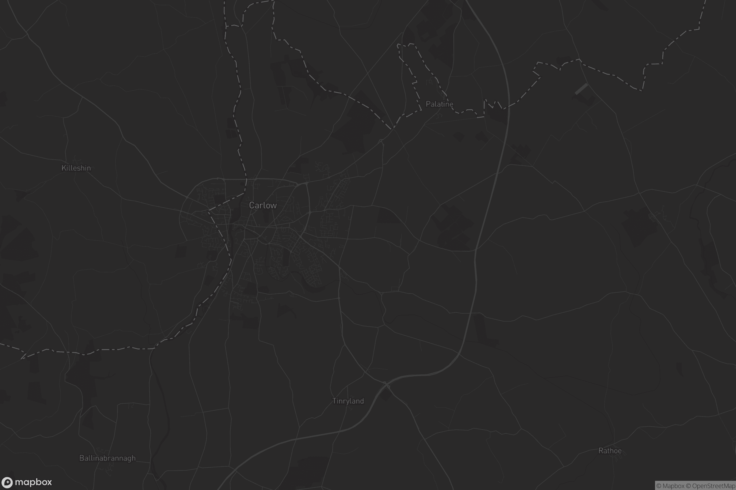 Map of the municipal district of carlow