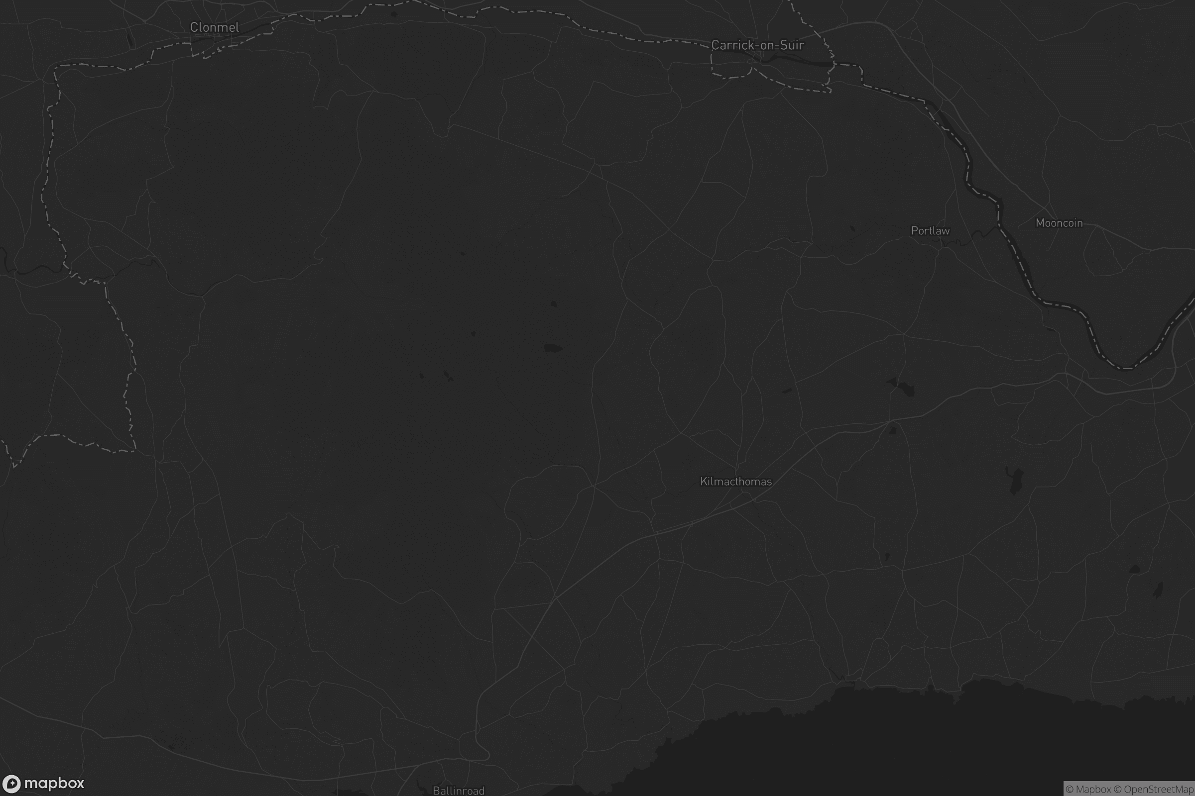 Map of the municipal district of comeragh