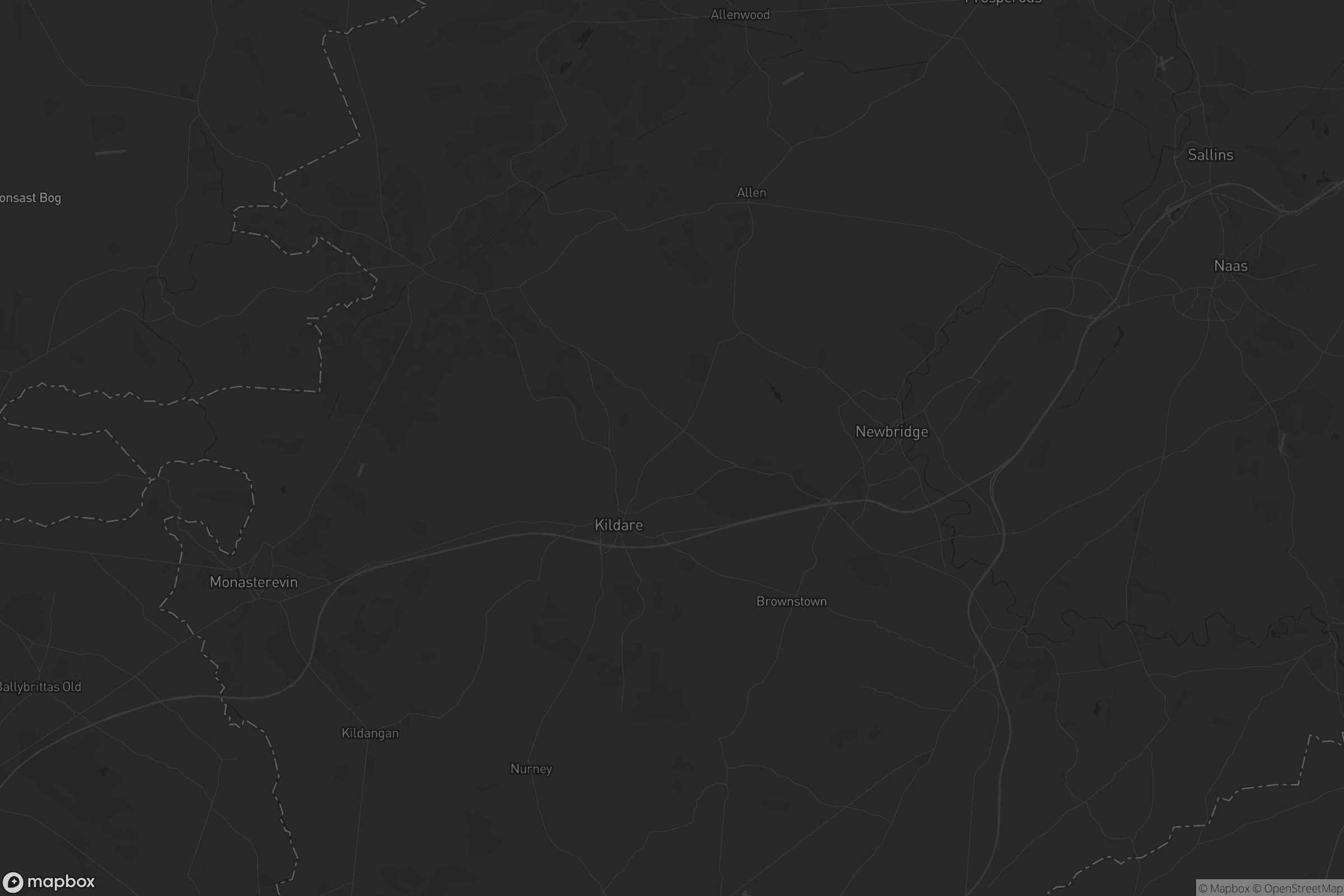 Map of the municipal district of kildare newbridge