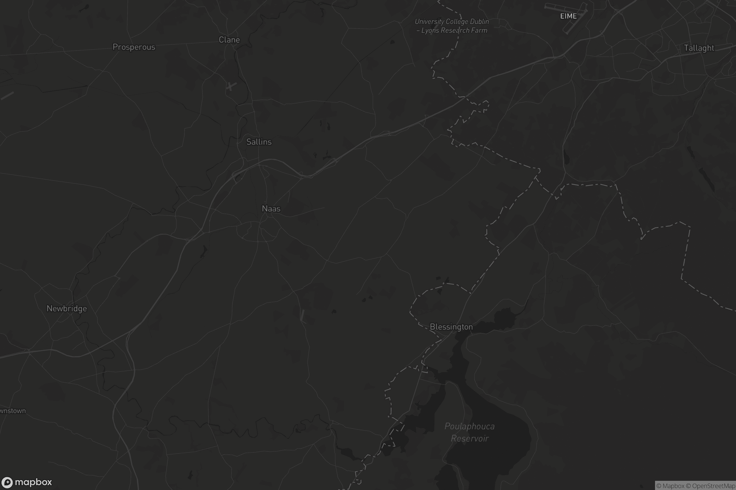 Map of the municipal district of naas