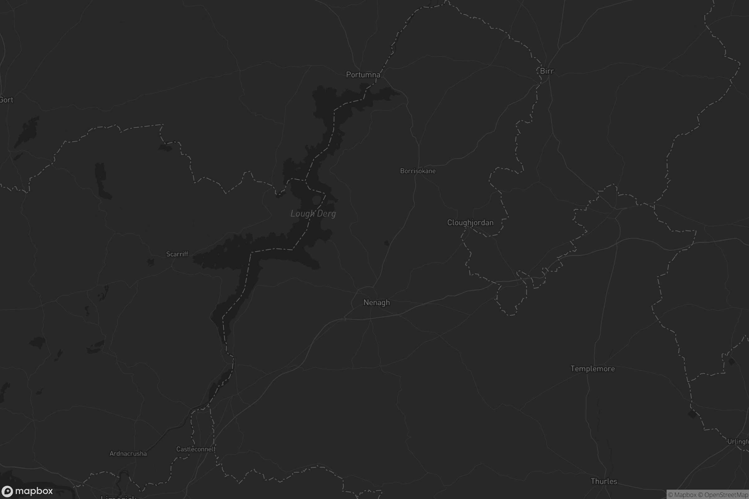 Map of the municipal district of nenagh