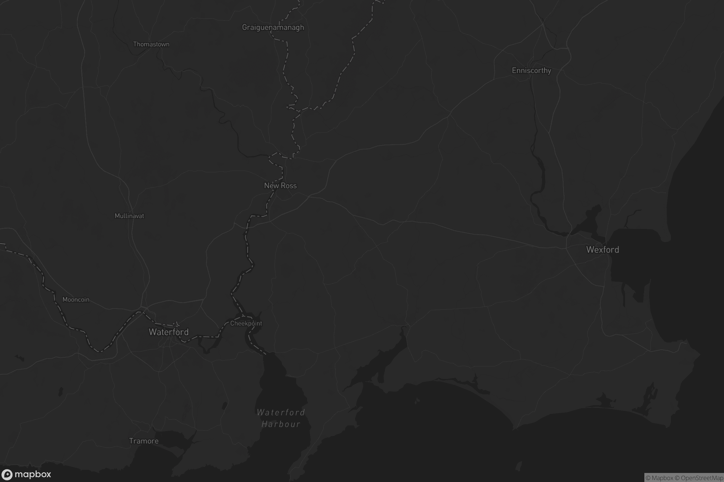 Map of the municipal district of new ross