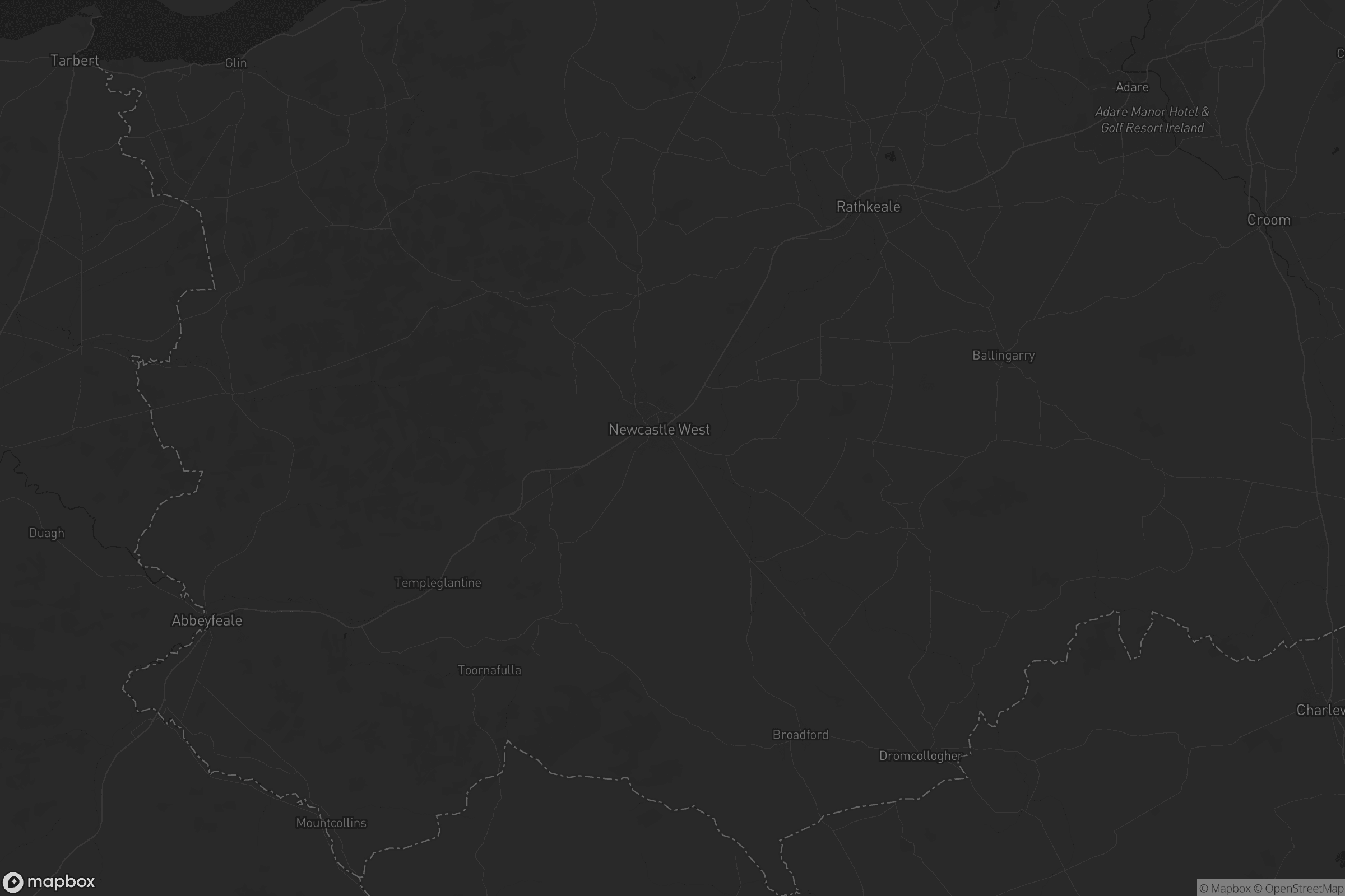 Map of the municipal district of newcastle west