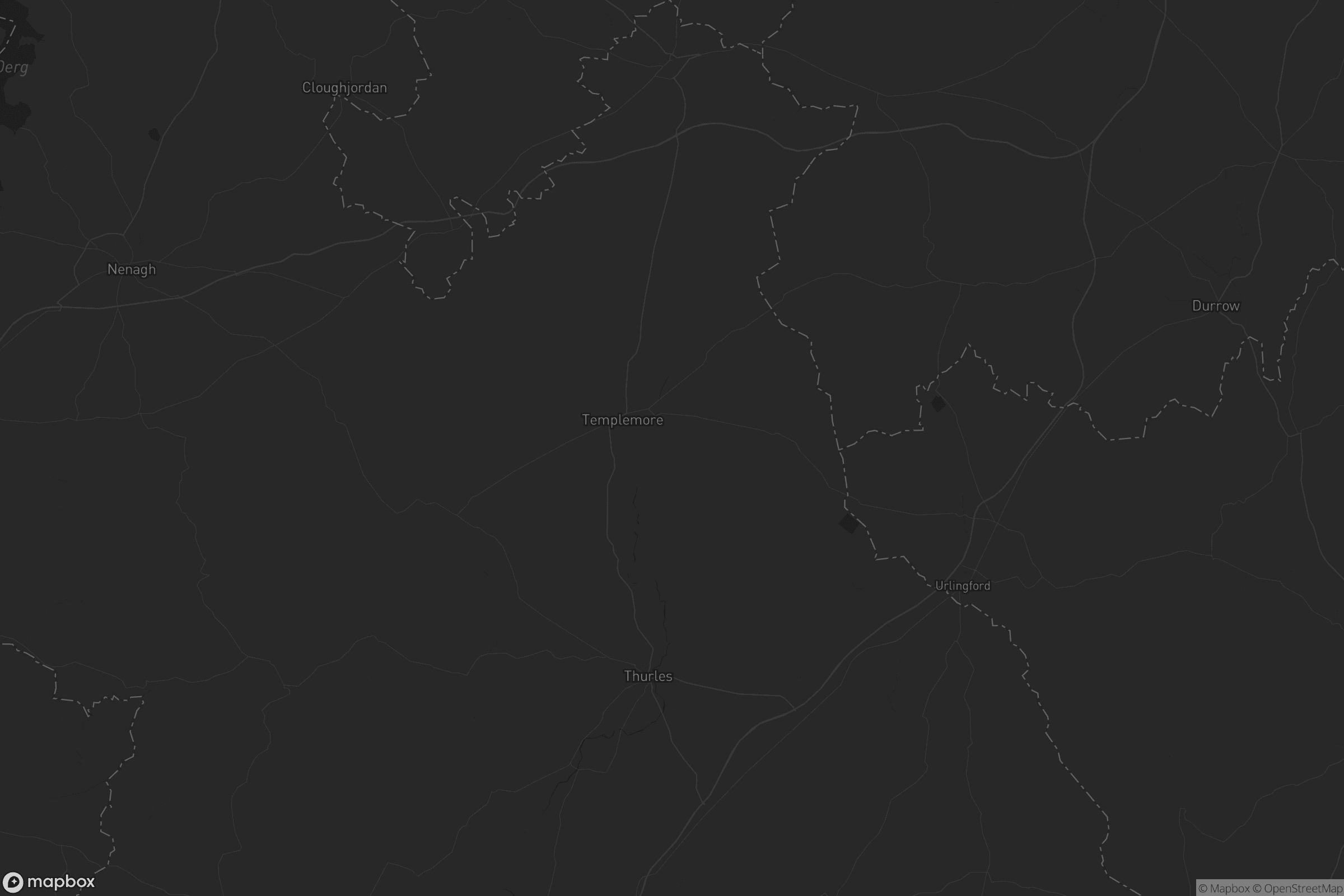 Map of the municipal district of thurles