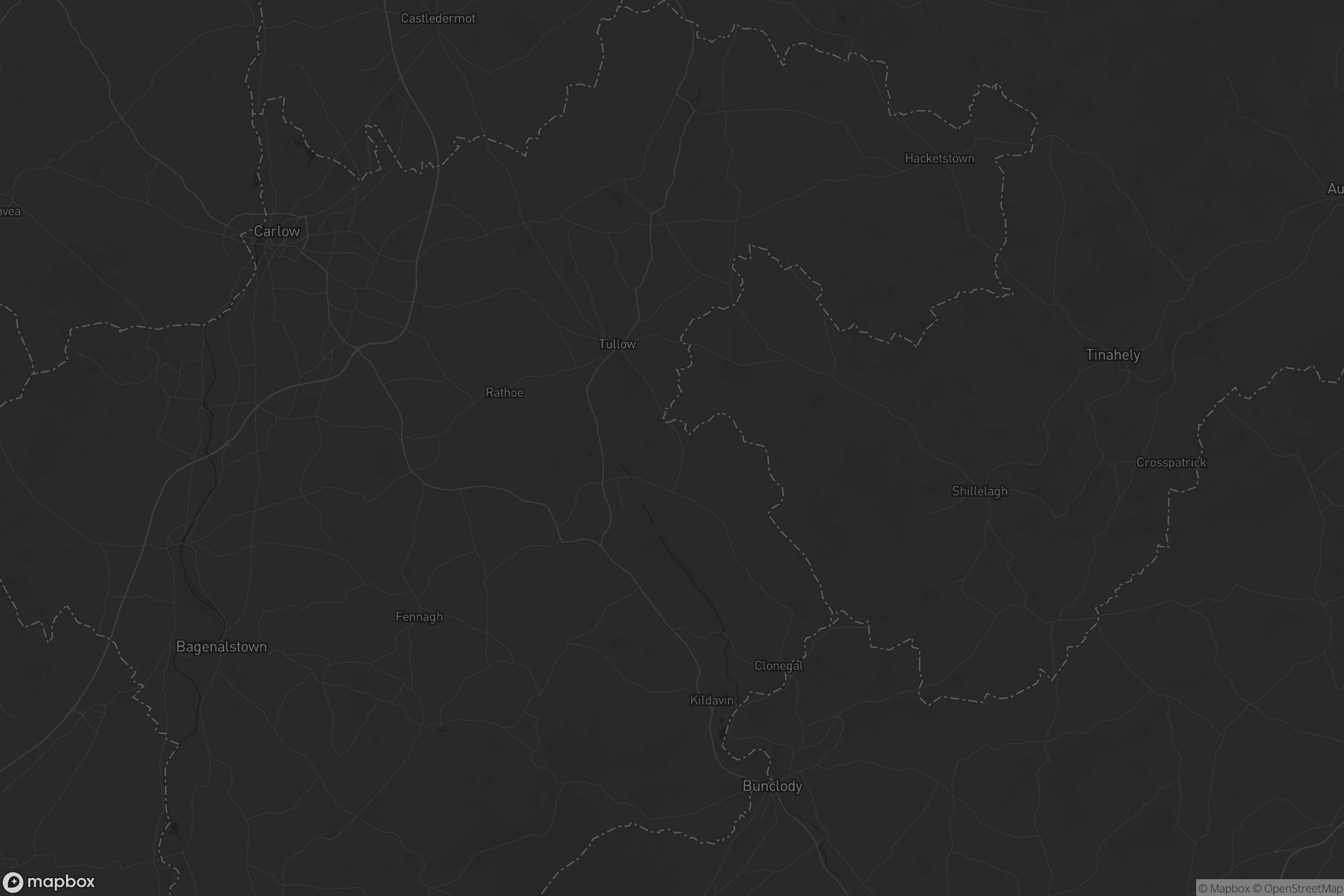 Map of the municipal district of tullow