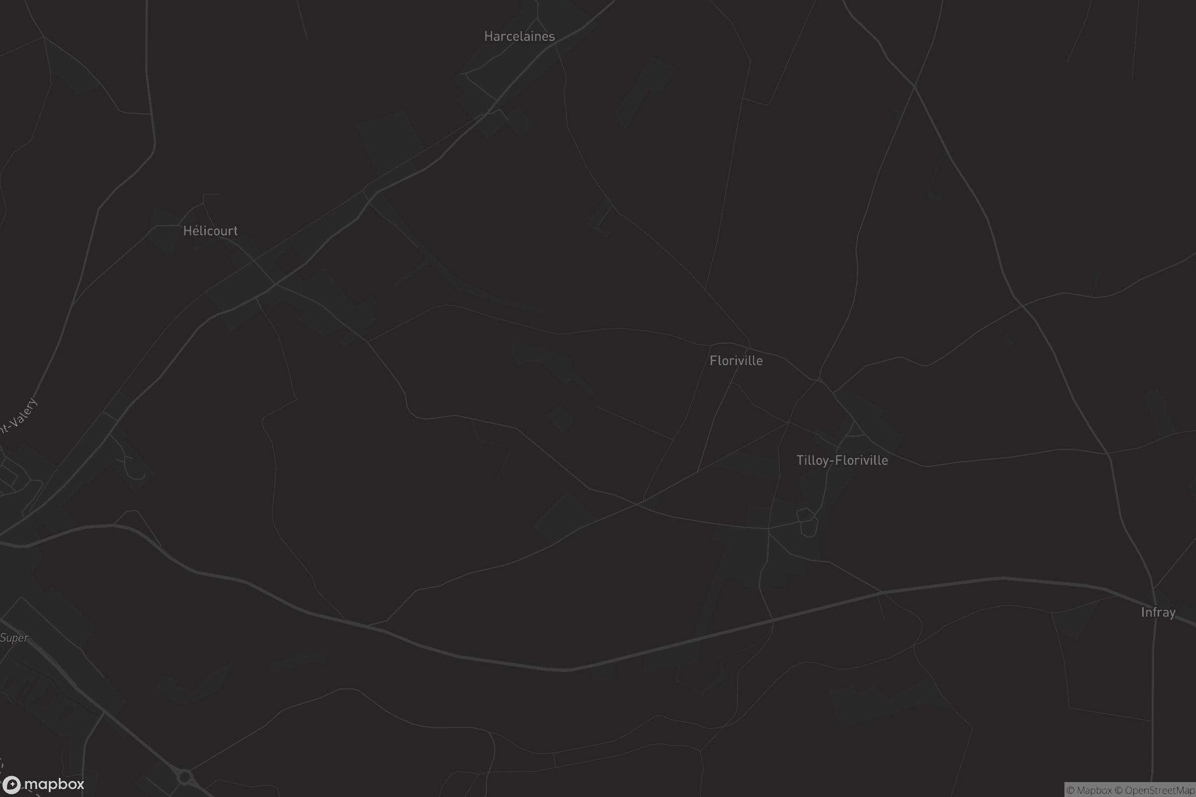 Map of tilloy-floriville