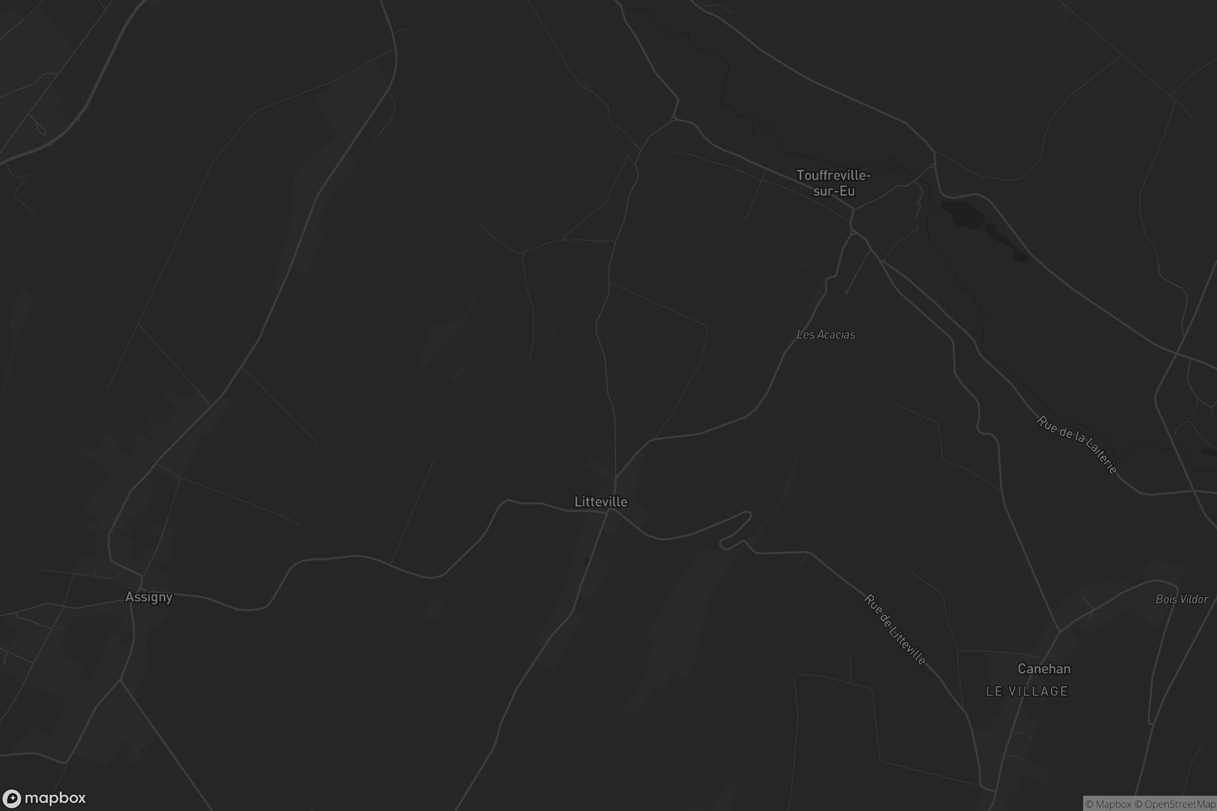 Map of touffreville-sur-eu