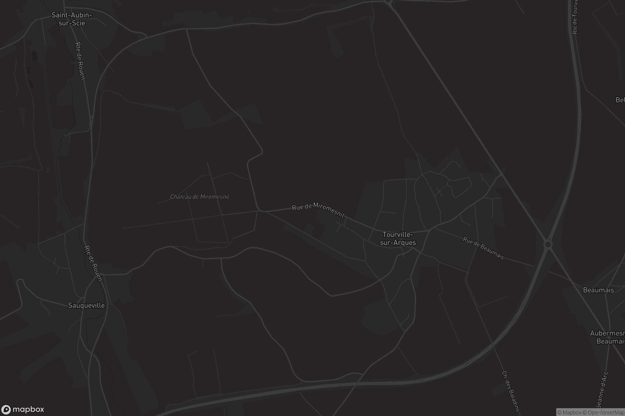 Map of tourville-sur-arques