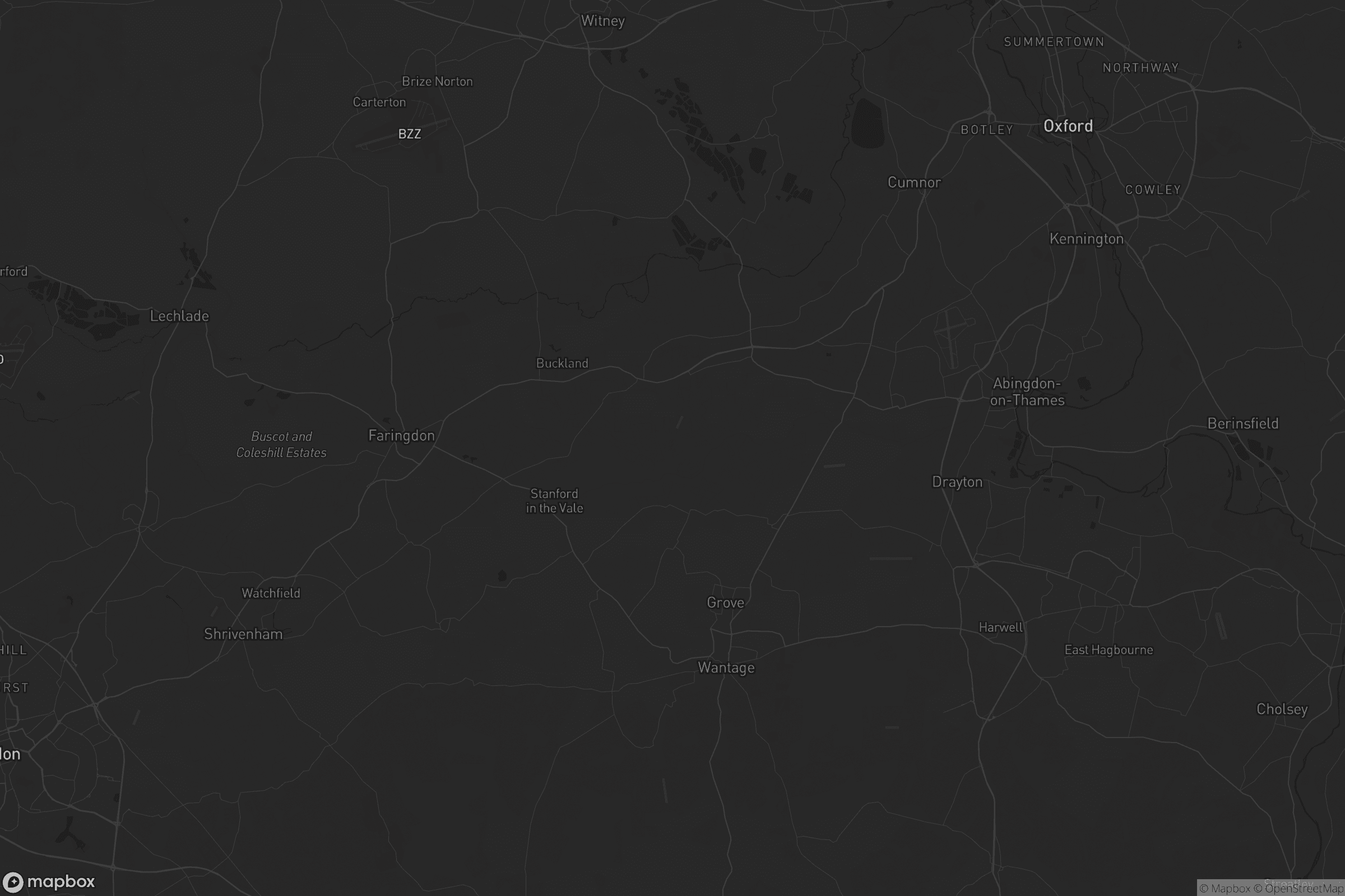 Map of vale of white horse