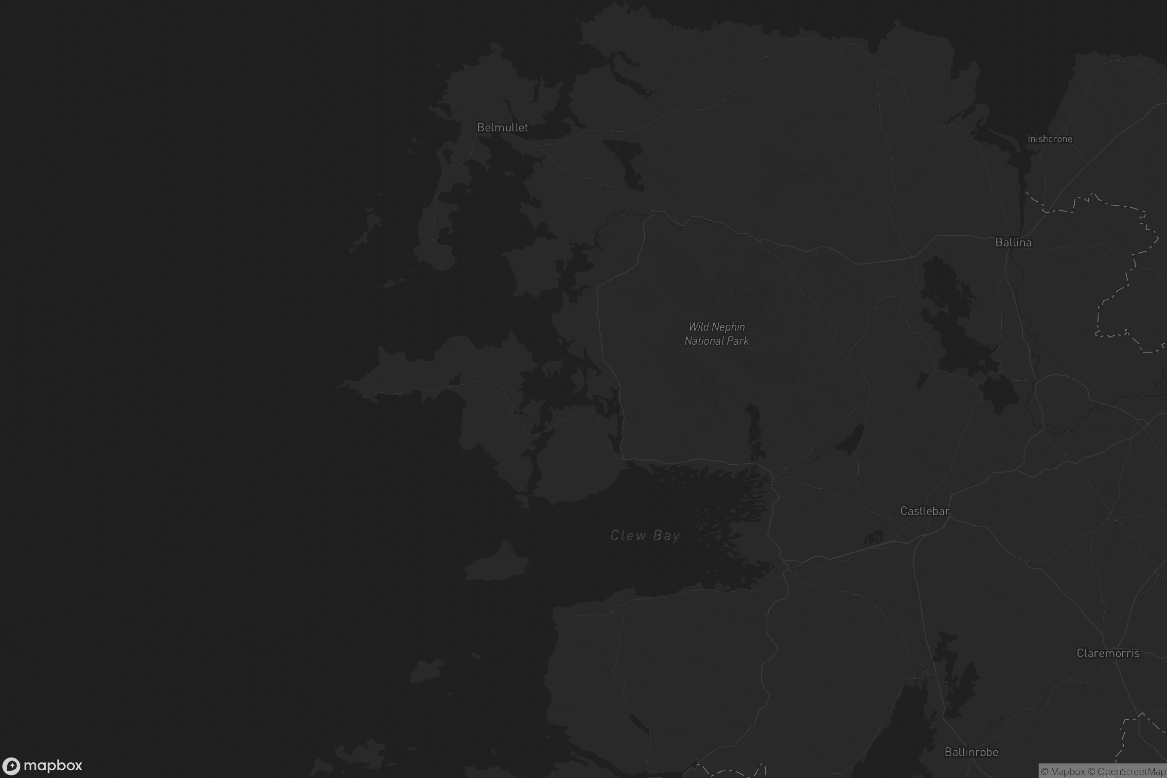 Map of westport-belmullet municipal district