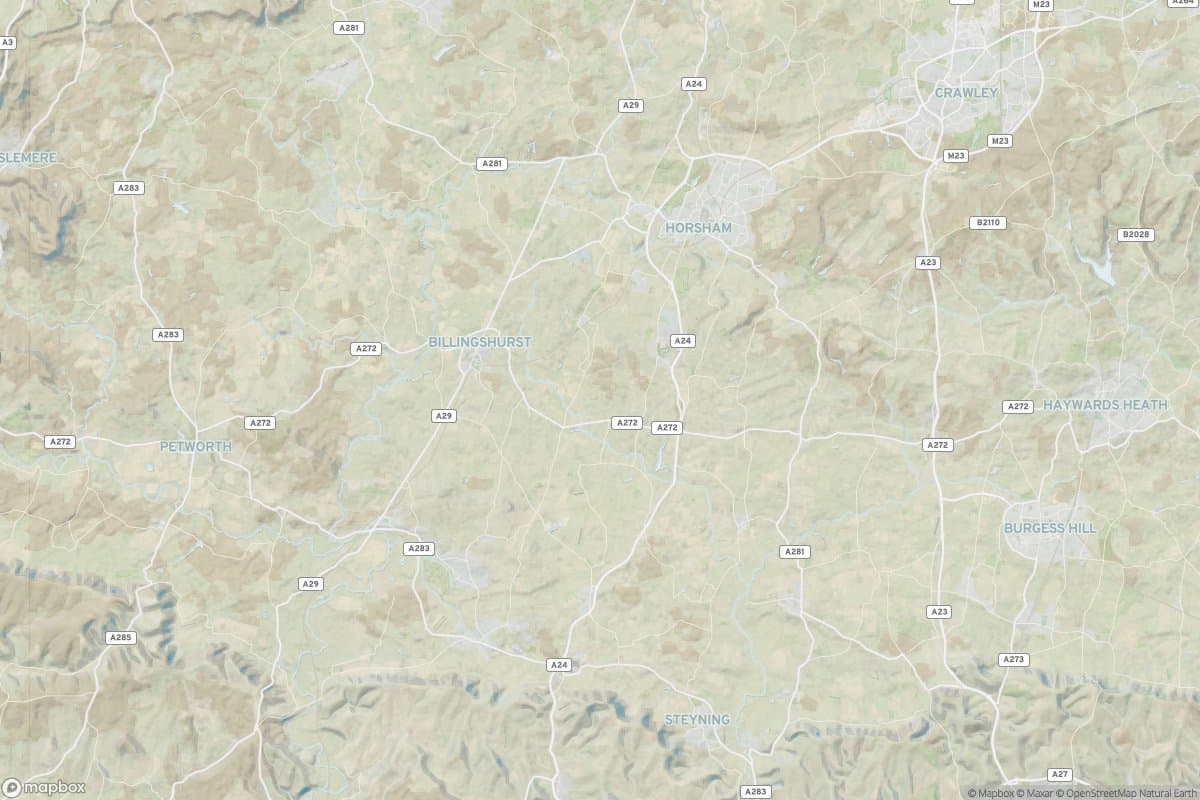 Map of horsham